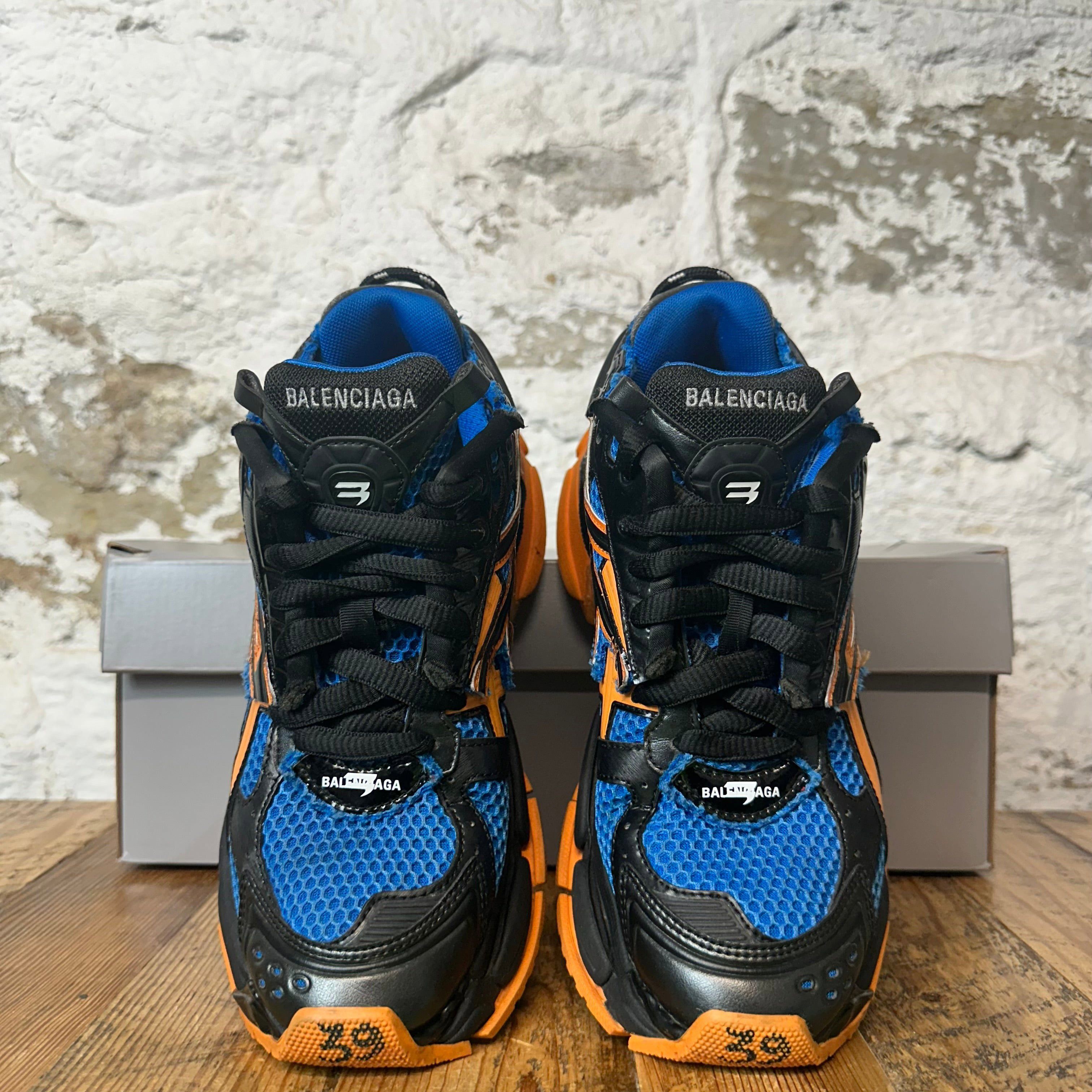 Balenciaga Balenciaga Runner Black Orange Blue Sneaker Sz 6.5 (39) Size US 6.5 / EU 39-40 - 3 Thumbnail