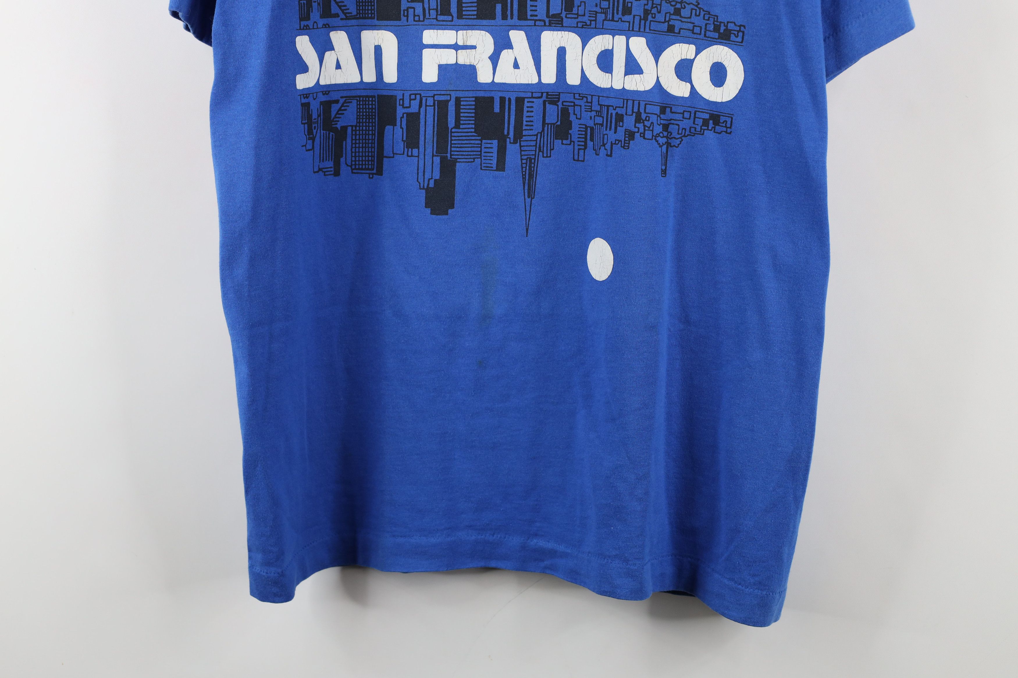 Vintage Vintage 80s 90s Streetwear San Francisco T-Shirt Blue USA Size US XL / EU 56 / 4 - 3 Thumbnail