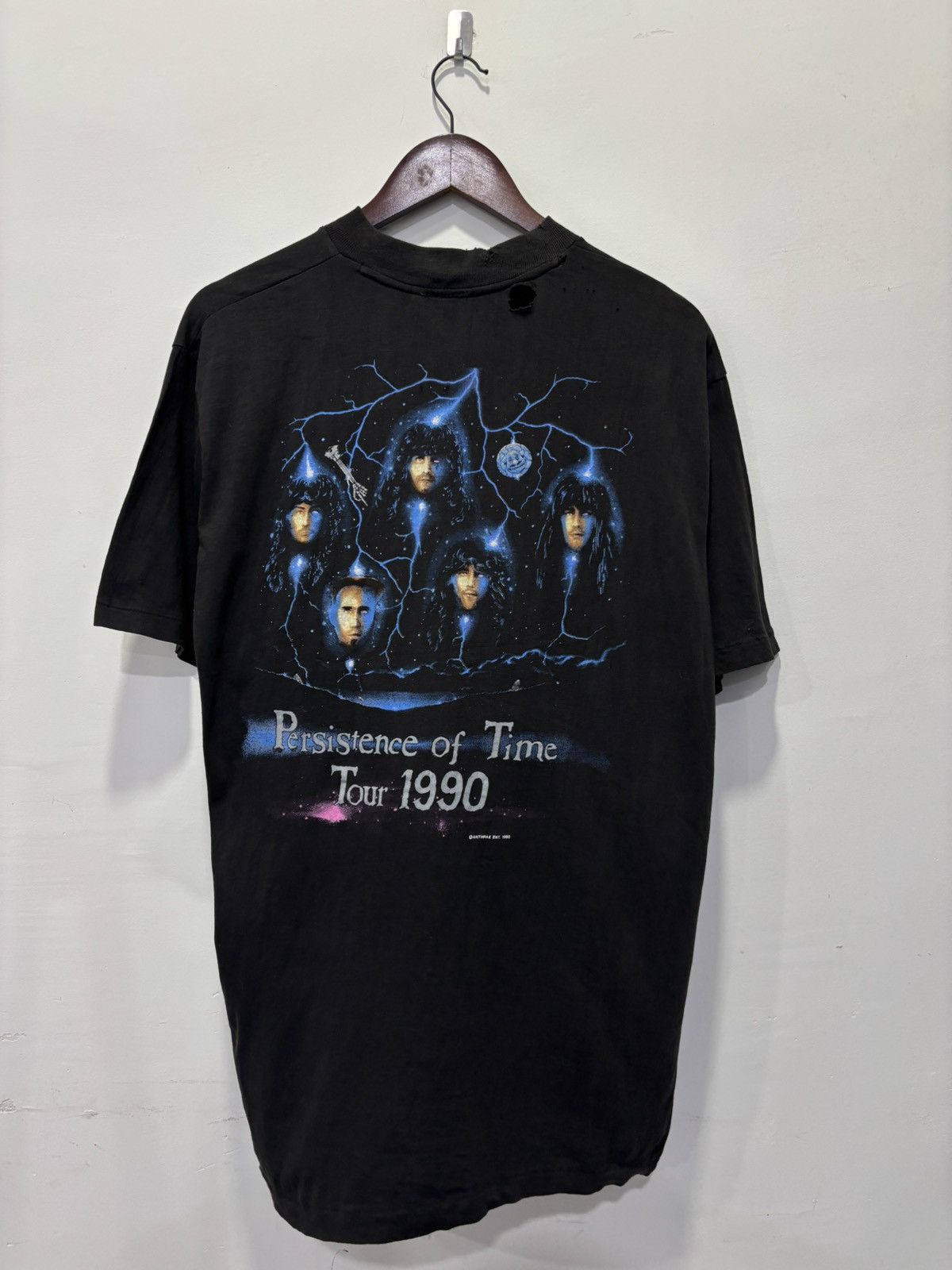 Band Tees × Vintage Vintage Anthrax Presistence Of Time Tour Tshirt Size US L / EU 52-54 / 3 - 2 Thumbnail