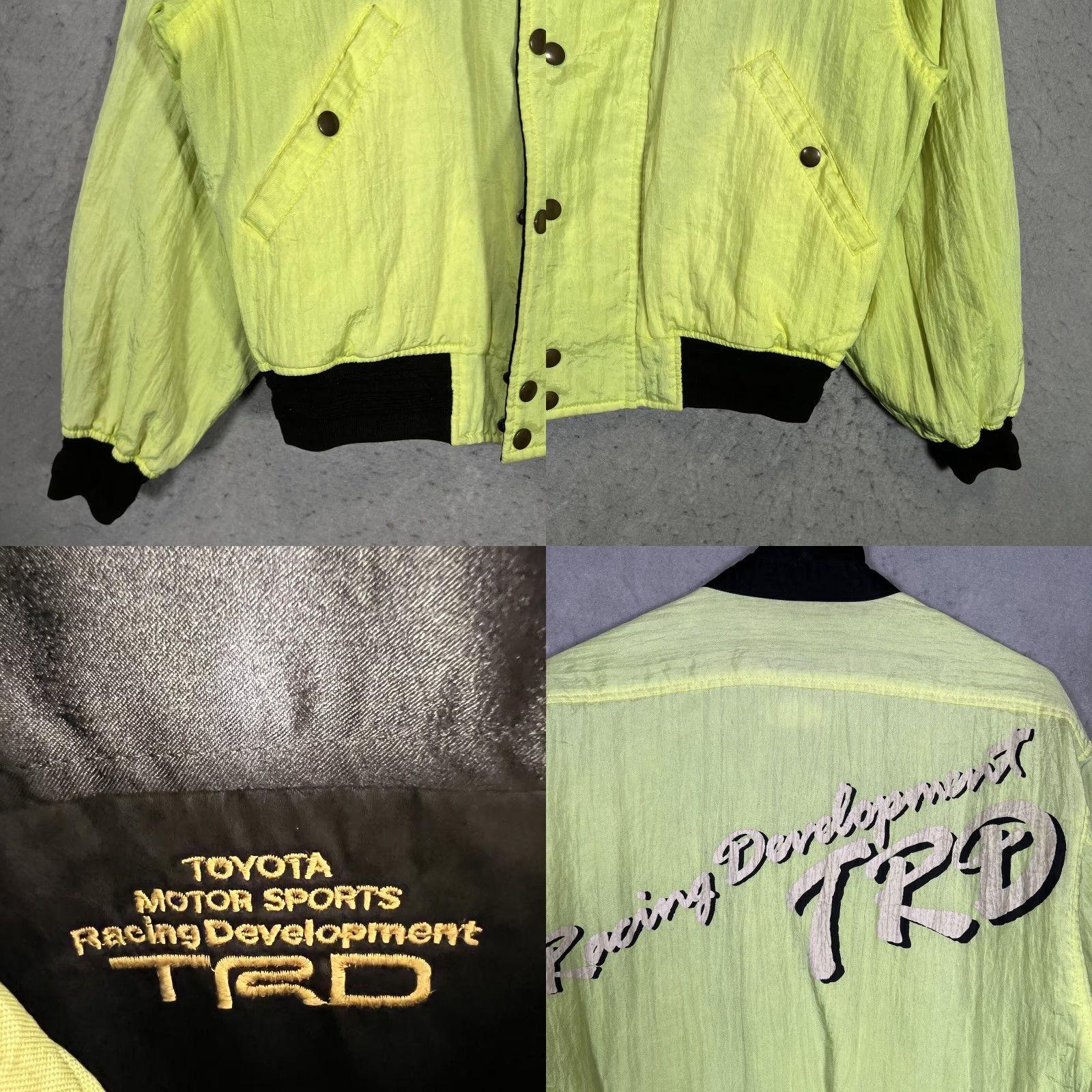 Vintage VINTAGE Toyota Motorsports Racing Developments TRD Reversible Bomber Jacket Shirt Size US M / EU 48-50 / 2 - 8 Thumbnail