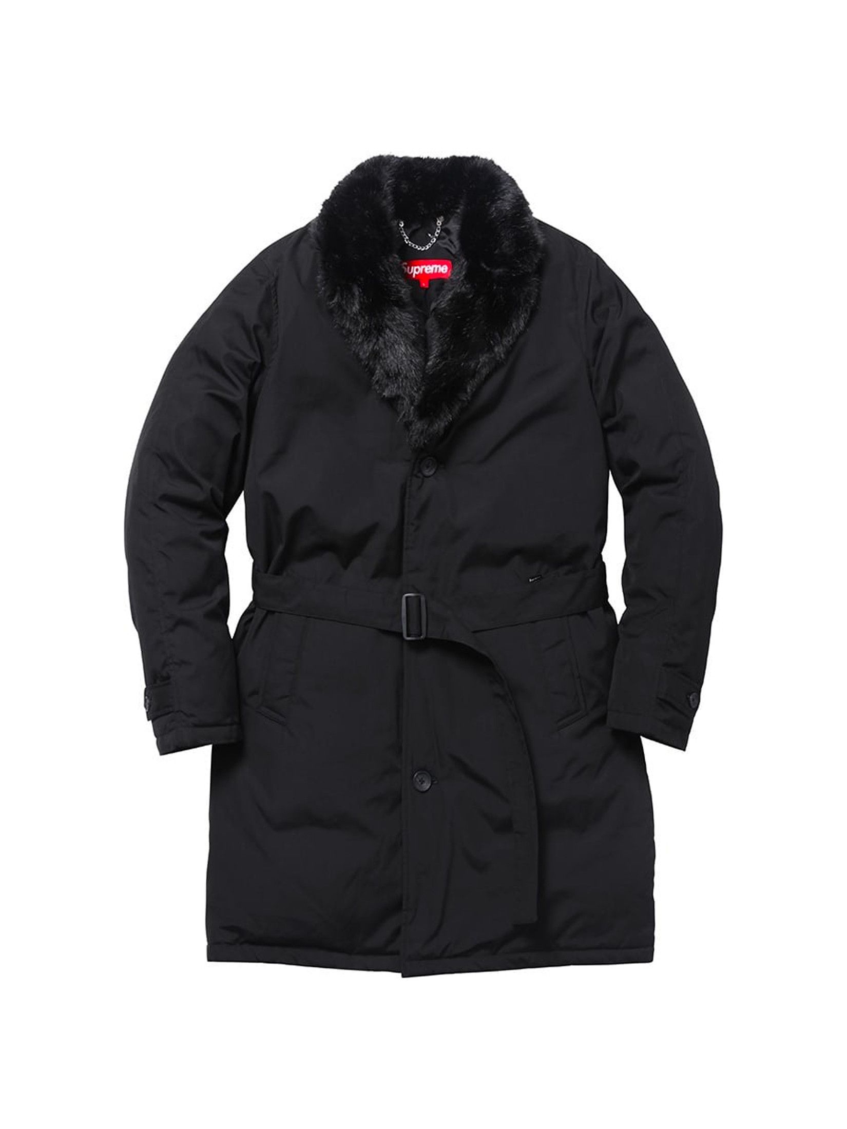 Supreme Supreme Black Death Belted Trench Coat | Grailed