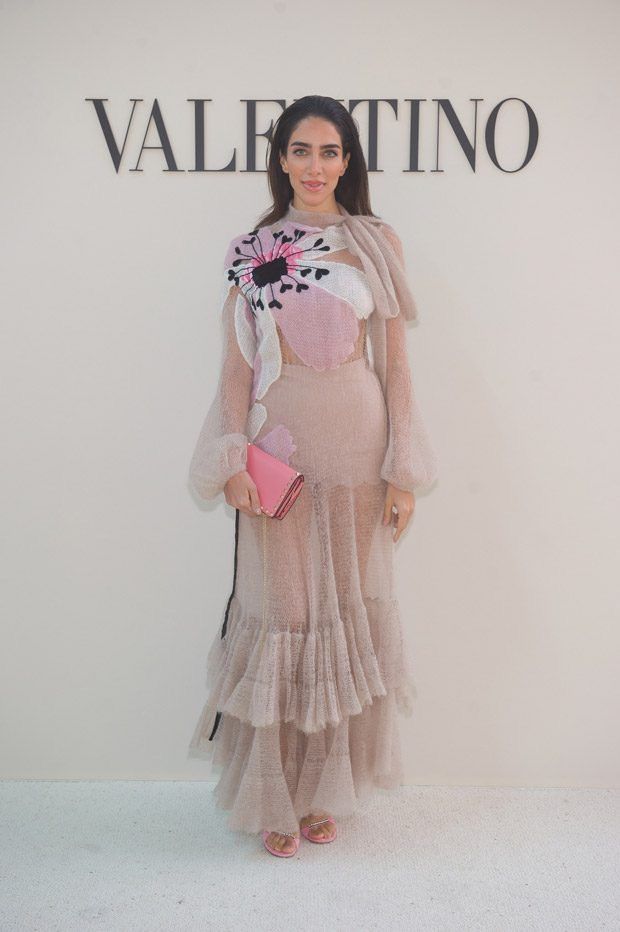 Valentino fall 2018 Embellished Mohair-knit Pink Gown Size M / US 6-8 / IT 42-44 - 9 Thumbnail