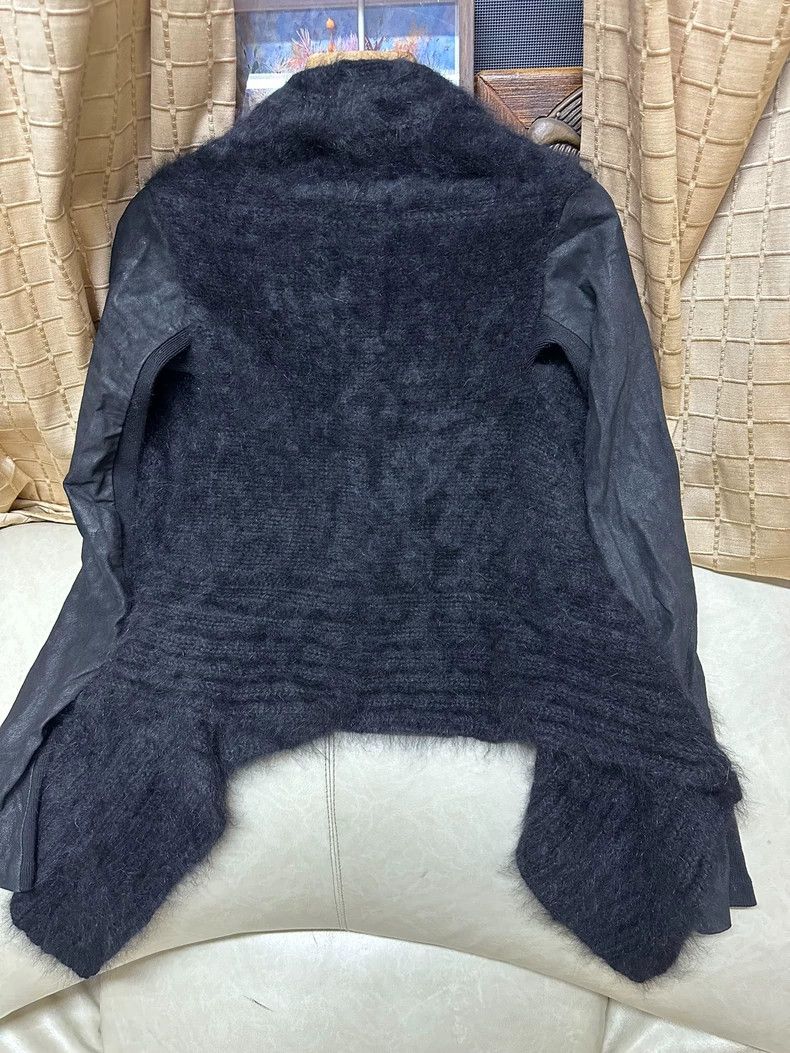 Rick Owens Rick Owens Alpaca leather paneled jacket Size US XS / EU 42 / 0 - 2 Thumbnail