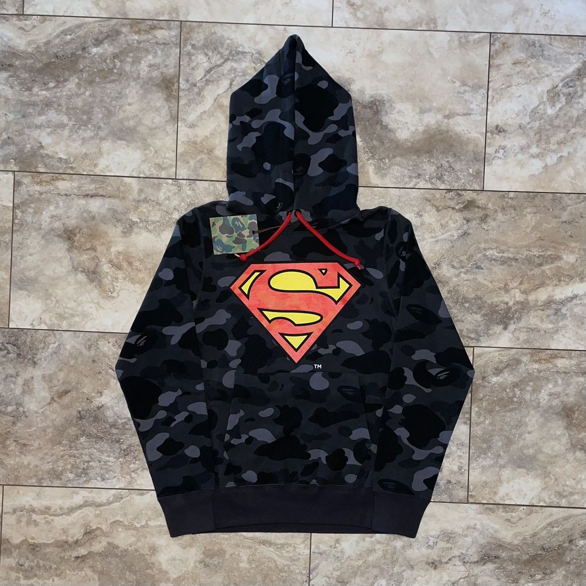 Bape BAPE X DC Superman Camo Pullover Hoodie Black Size Small Size US S / EU 44-46 / 1 - 1 Thumbnail