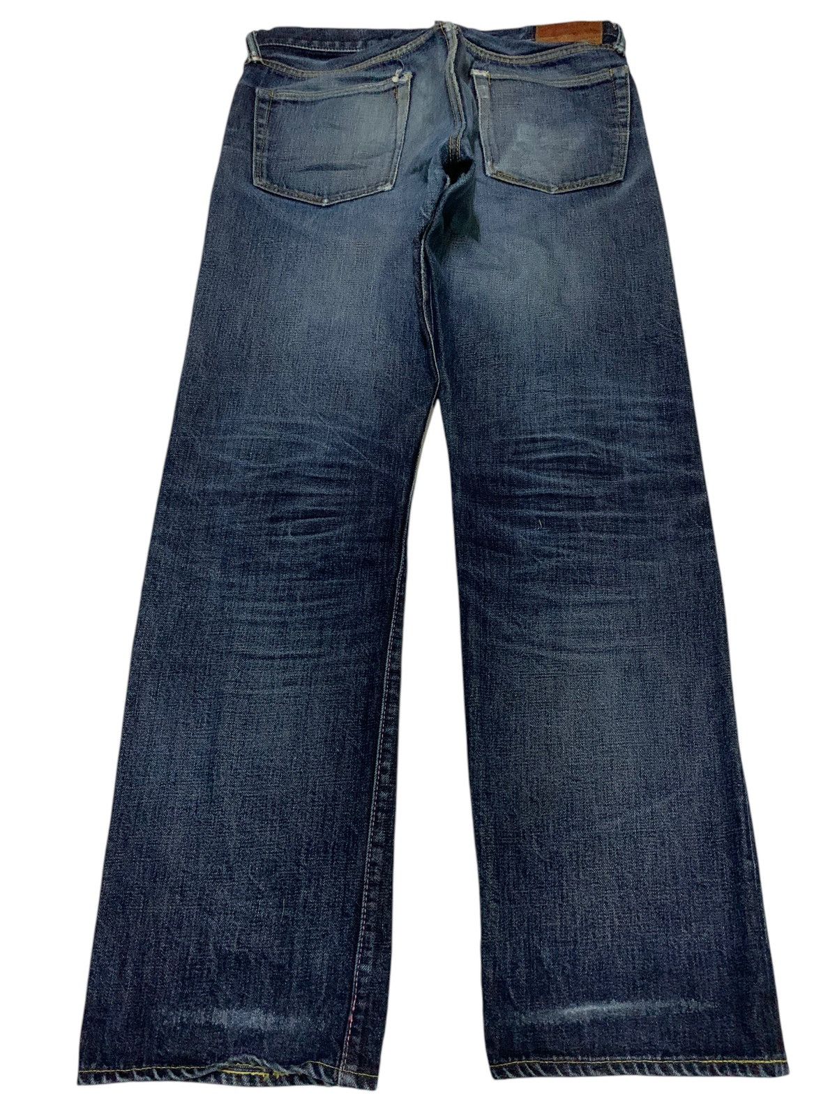 Kapital MOMOTARO SELVEDGE BUTTON FLY FADED DISTRESSED DENIM Size US 33 - 3 Thumbnail