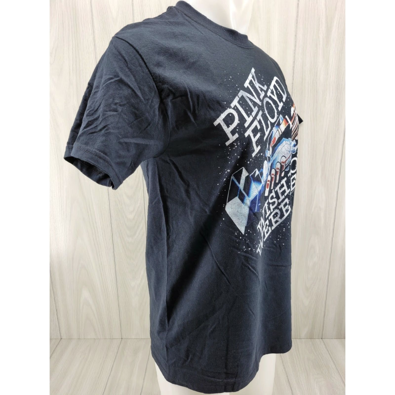 Vintage Pink Floyd Reprint Wish You Were Here Handshake Men's T Shirt M Black Crew Neck Short Sleeve Graphic Tee Size M Size US M / EU 48-50 / 2 - 4 Thumbnail