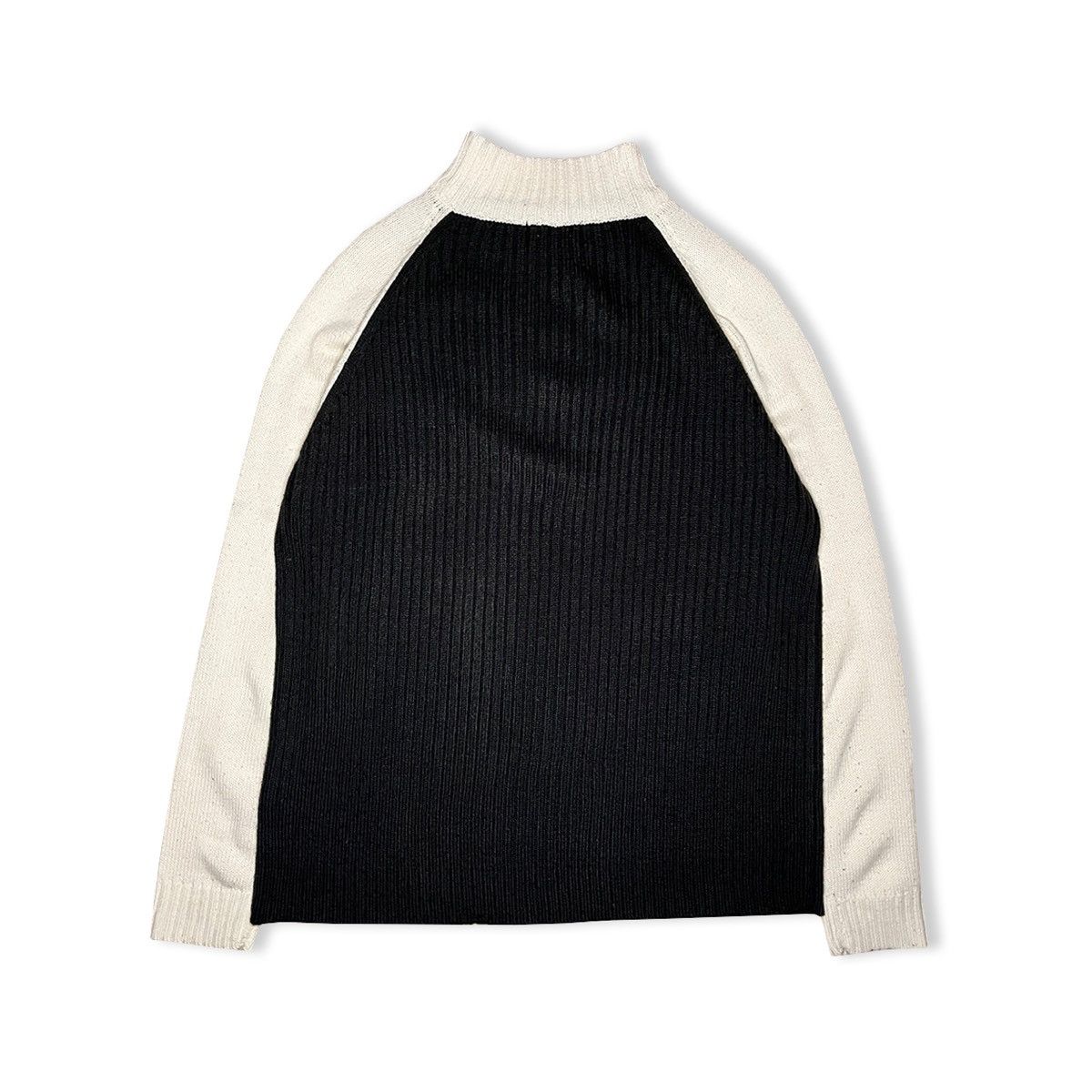 Armani Vintage Armani Jeans Dual-Zip Wool Knit Pullover Size US M / EU 48-50 / 2 - 4 Thumbnail
