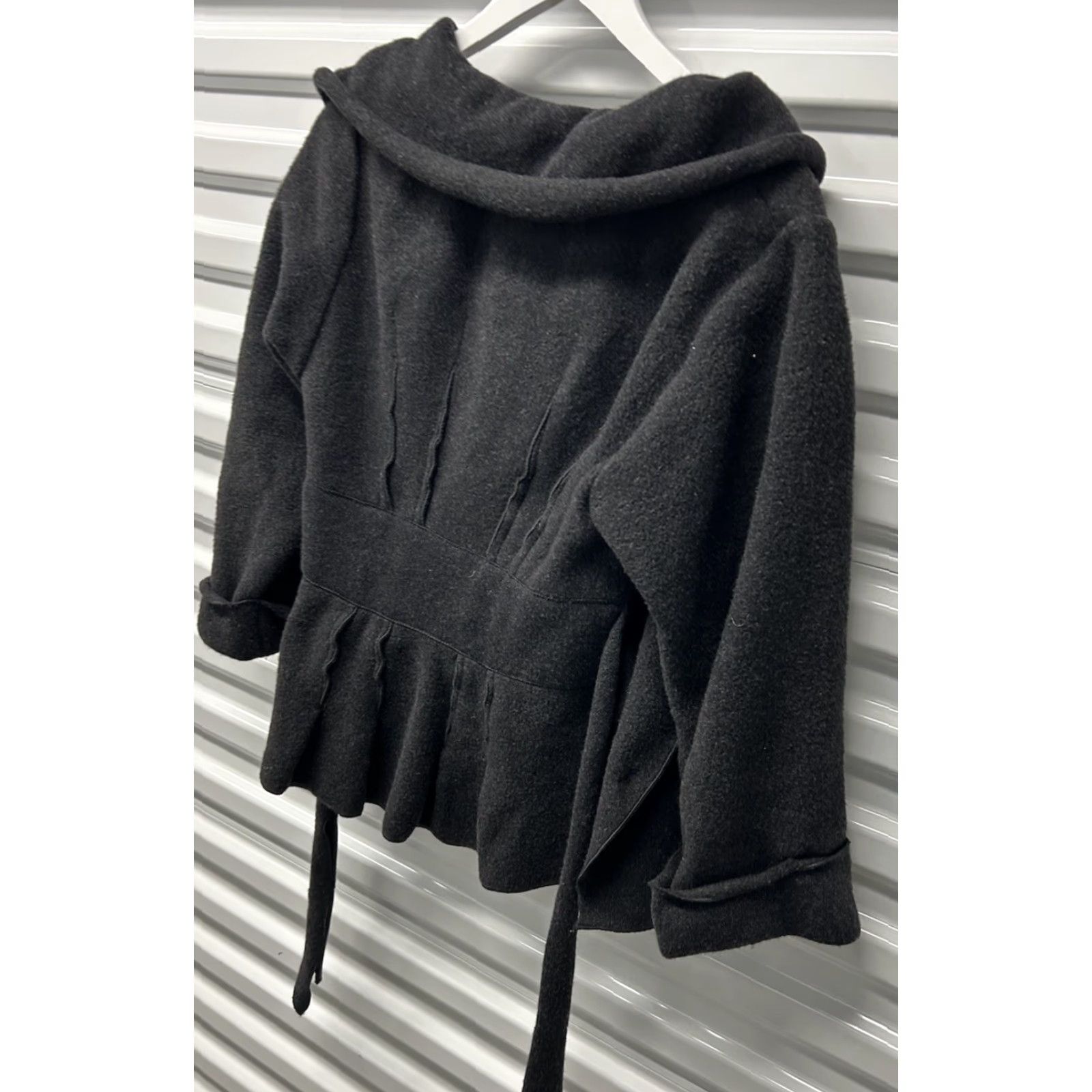 Theory Theory Jacket Women Sheena B Dark Charcoal Cashmere Wool Blend ButtonUp S/P Size S / US 4 / IT 40 - 4 Thumbnail