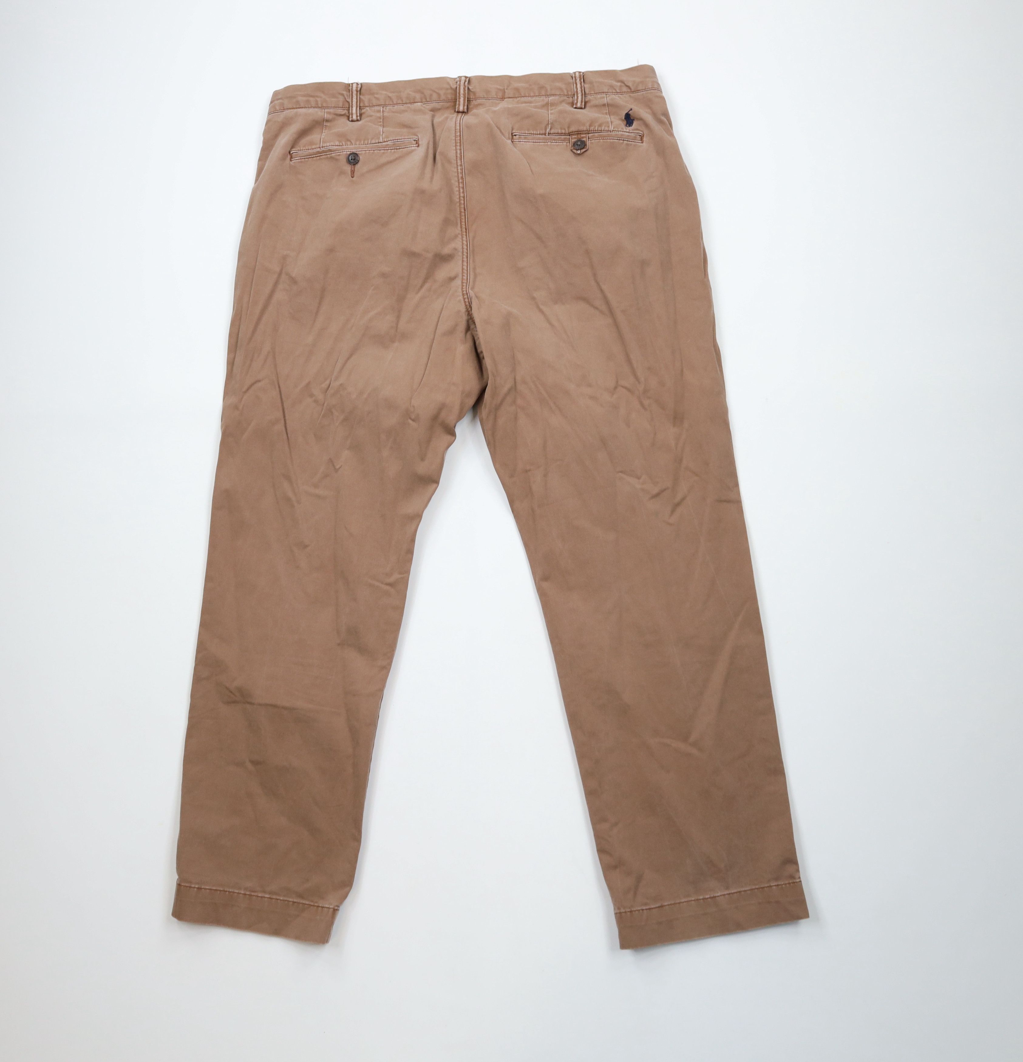 Ralph Lauren × Vintage Vintage Y2K Ralph Lauren Wide Leg Stretch Chino Pants Brown Size US 38 / EU 54 - 6 Thumbnail