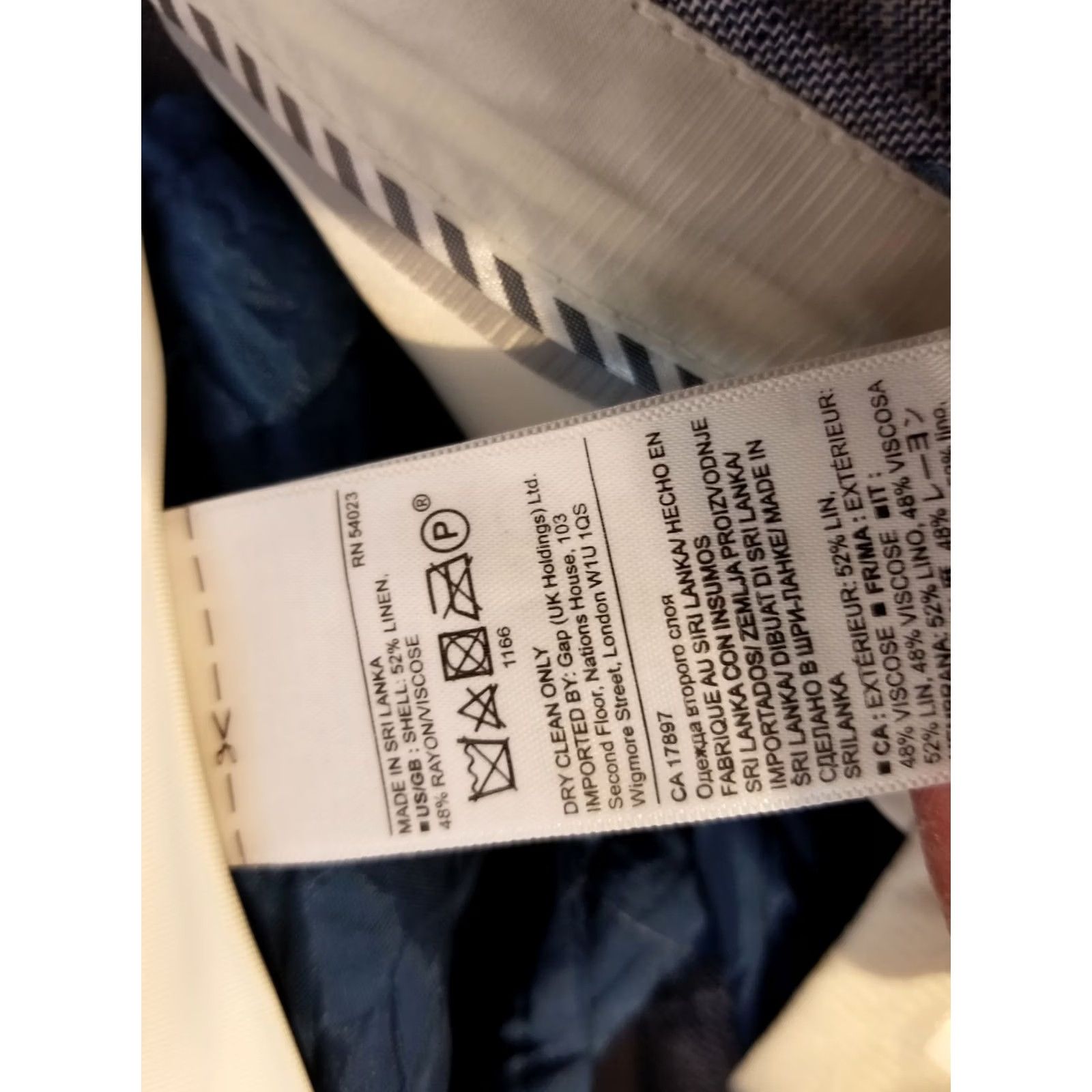 Banana Republic Womens Banana Republic Pants Dress Pants Linen Blue 0 Regular Straight Flat Front Pockets Chambray? (Note: Please review) Size 25" / US 0 / IT 36 - 5 Thumbnail