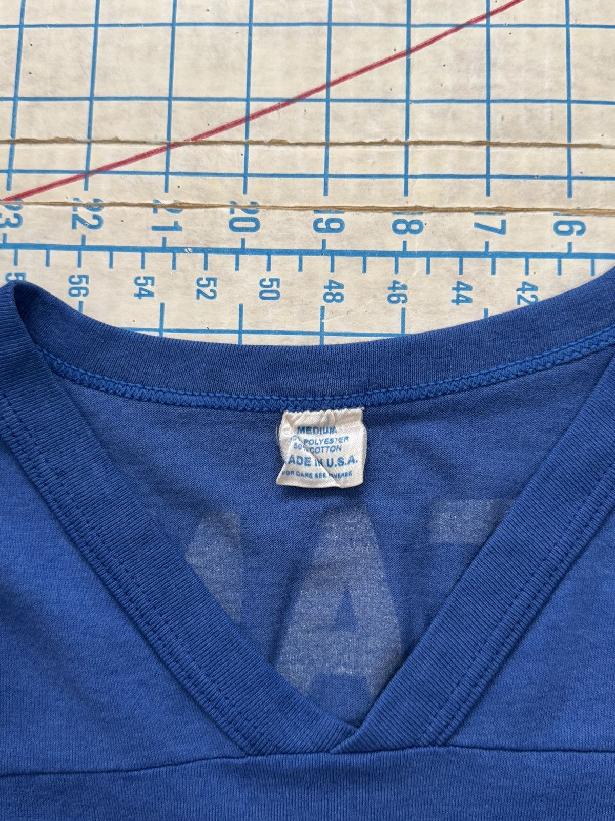 NFL × Vintage Vintage Seattle Seahawks Fan #12 V Neck Tee Fits Small Blue Size US S / EU 44-46 / 1 - 11 Thumbnail