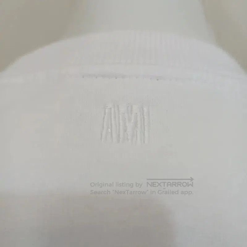AMI AMI White Cotton Women's Top with Heart Logo . Size S / US 4 / IT 40 - 6 Thumbnail