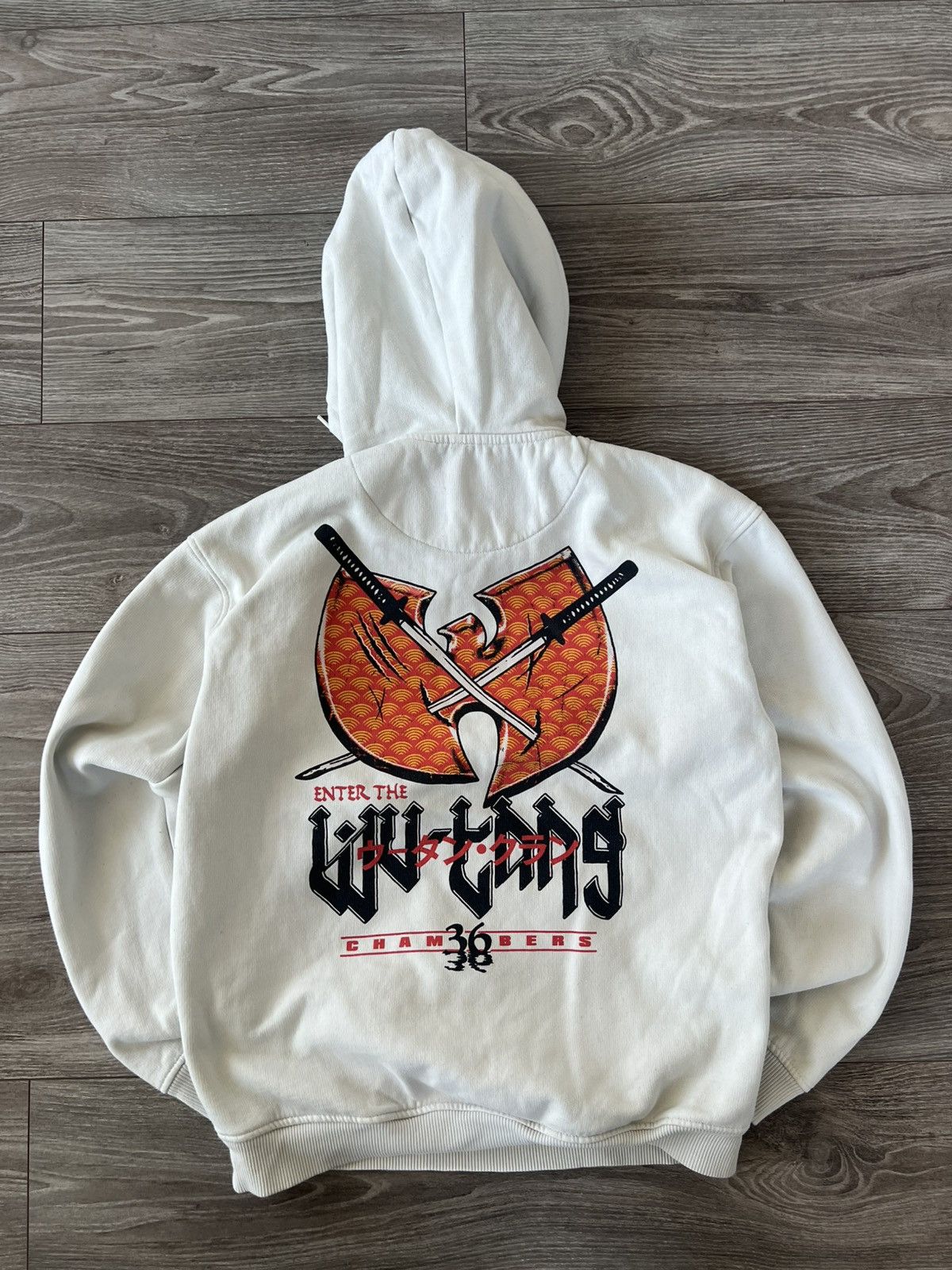 Rap Tees × Wu-Tang Clan Wu Tang Big Back Logo Overprinted Rap Hoodie Size US S / EU 44-46 / 1 - 6 Thumbnail