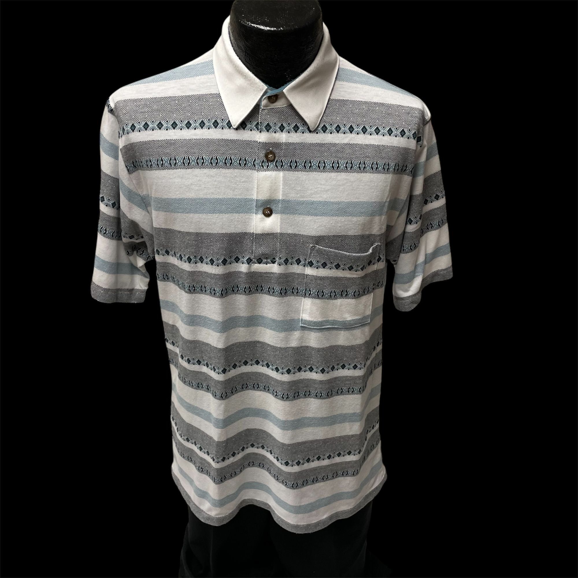 Other Vtg Palmland Stripe ARGYLE POLO Golf Surfer Preppy Shirt Size US M / EU 48-50 / 2 - 2 Thumbnail