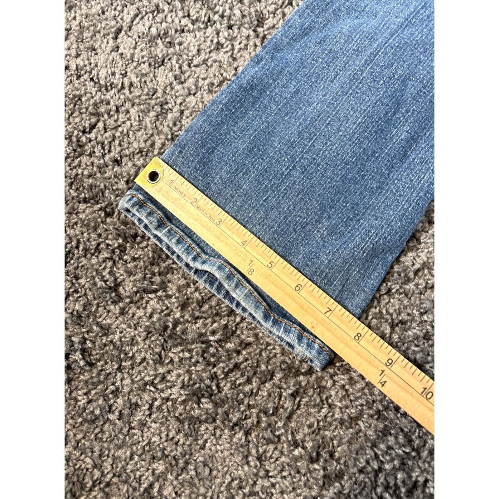 Vintage VINTAGE Tommy Jeans Jeans Womens 26x30 Blue Low Rise Boot Jeans 5-Pocket Distressed Flap Y2K Size 26" / US 2 / IT 38 - 3 Thumbnail