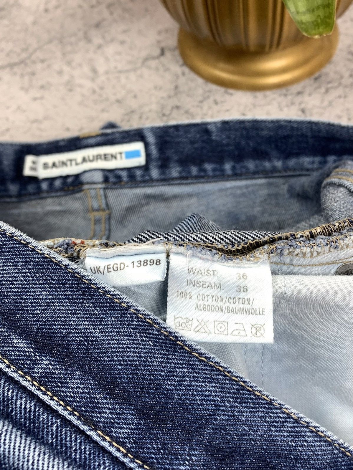 Yves Saint Laurent Saint Laurent Vintage YSL Denim Mens Jeans Size 36 Size US 36 / EU 52 - 9 Thumbnail