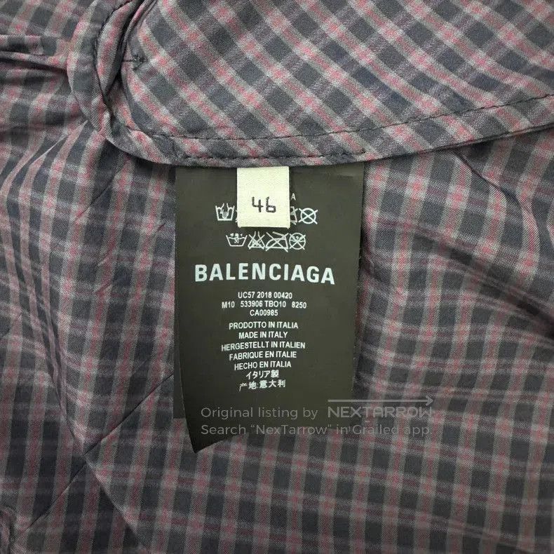 Balenciaga Balenciaga Black Purple Check Coat. Size US M / EU 48-50 / 2 - 4 Thumbnail