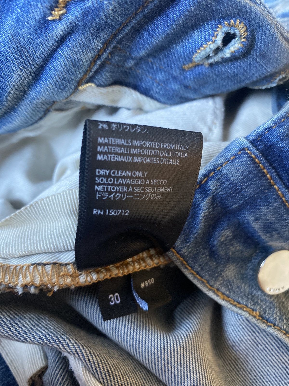Amiri Rare patchwork sashiko stitched amiri jeans Size US 30 / EU 46 - 9 Thumbnail