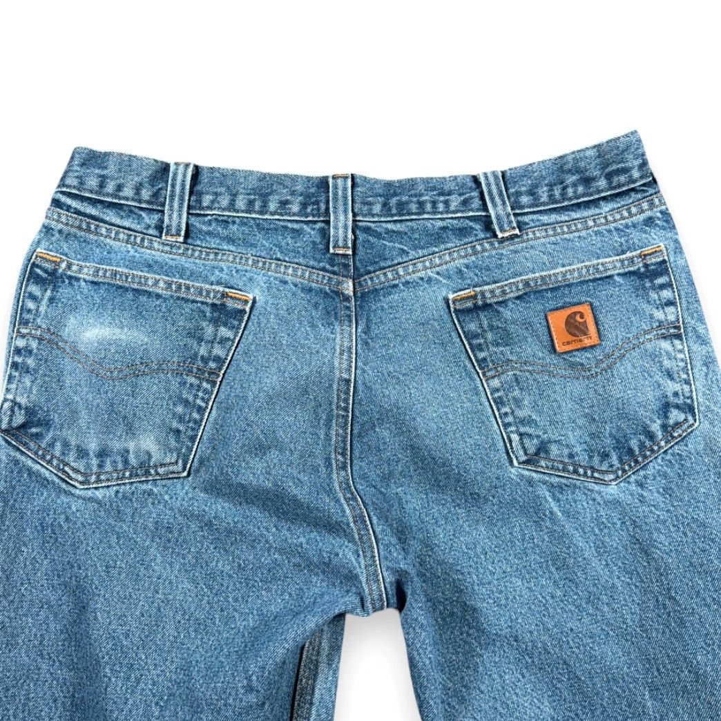 Carhartt Carhartt Jeans Mens 36x32 Blue Denim Light Wash Relaxed Fit Denim Workwear B460 Size US 36 / EU 52 - 6 Thumbnail