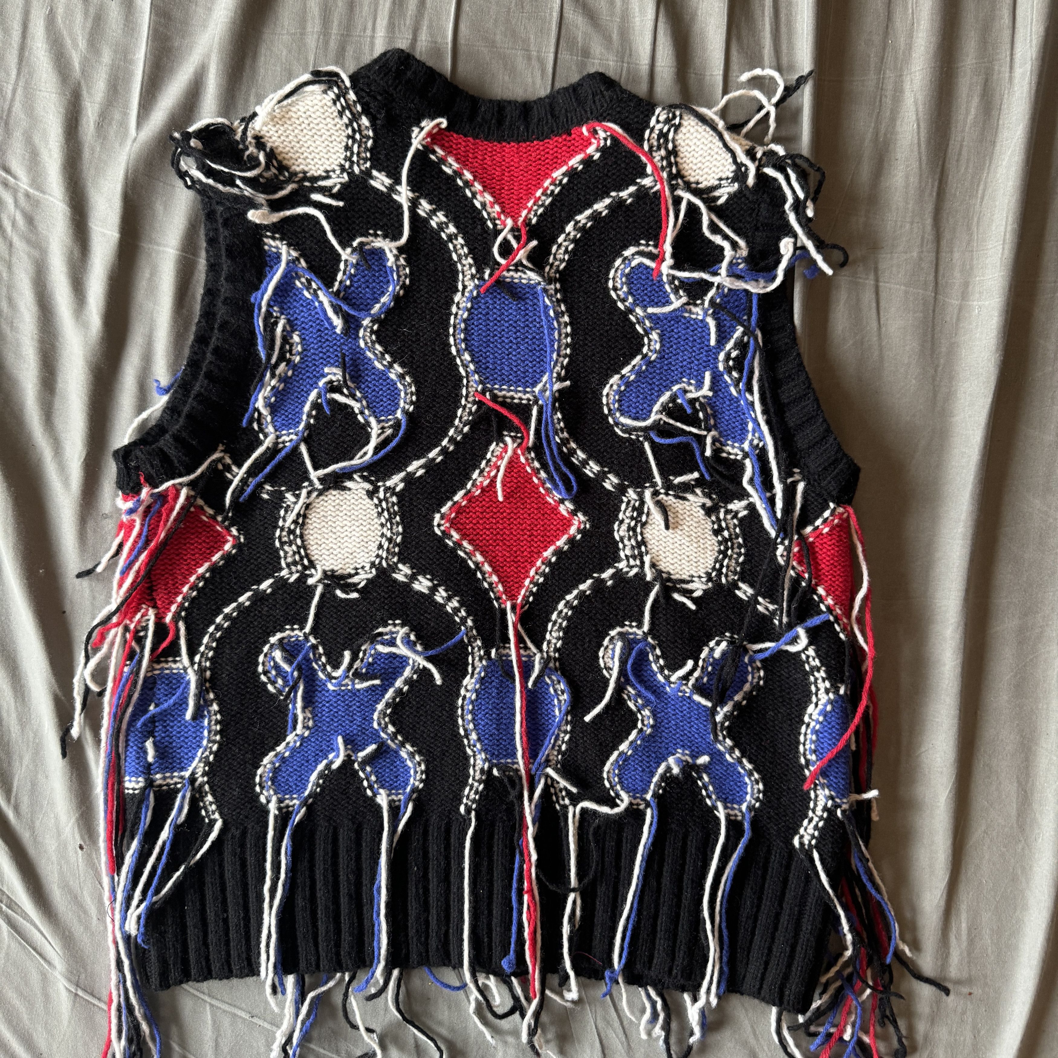 Charles Jeffrey LOVERBOY Charles Jeffrey Loverboy Guddle tassel intarsia-knit tank Size US M / EU 48-50 / 2 - 4 Thumbnail