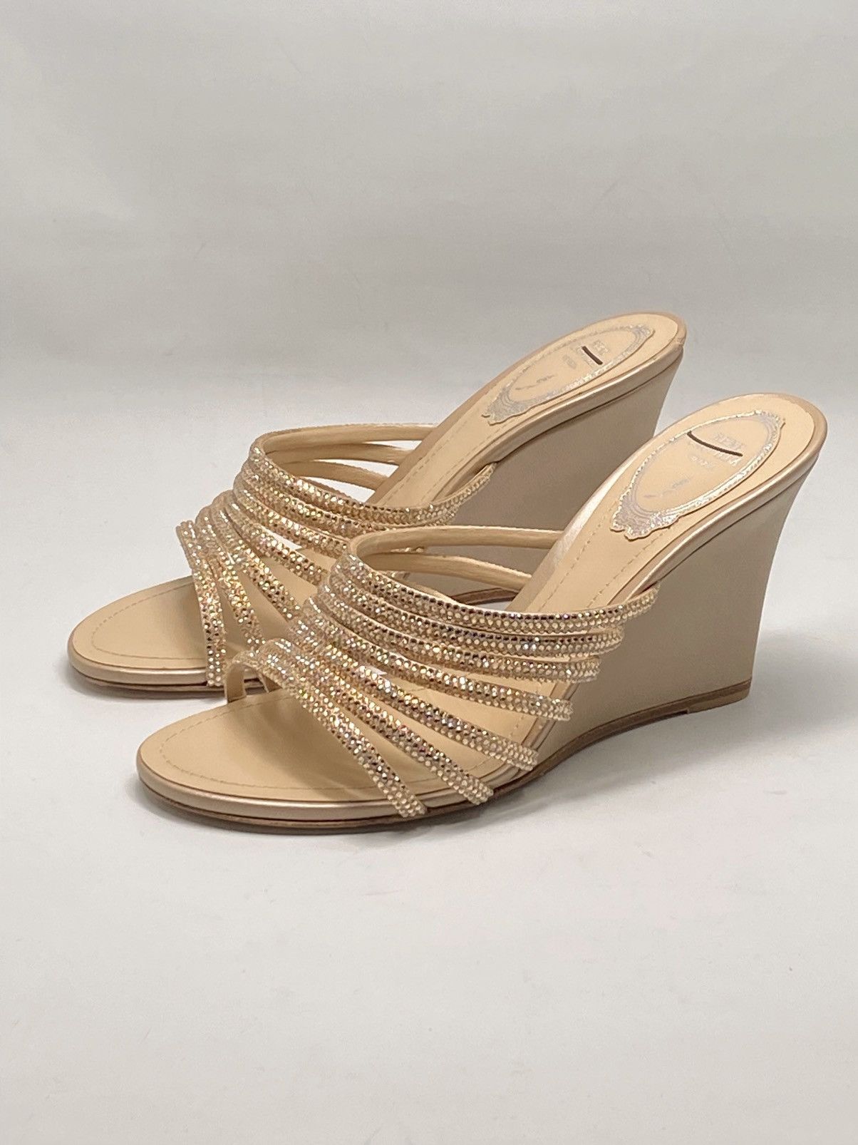 Rene Caovilla Rene Caovilla Crystal-Embellished Wedge Sandals size 37 Size US 7 / IT 37 - 4 Thumbnail