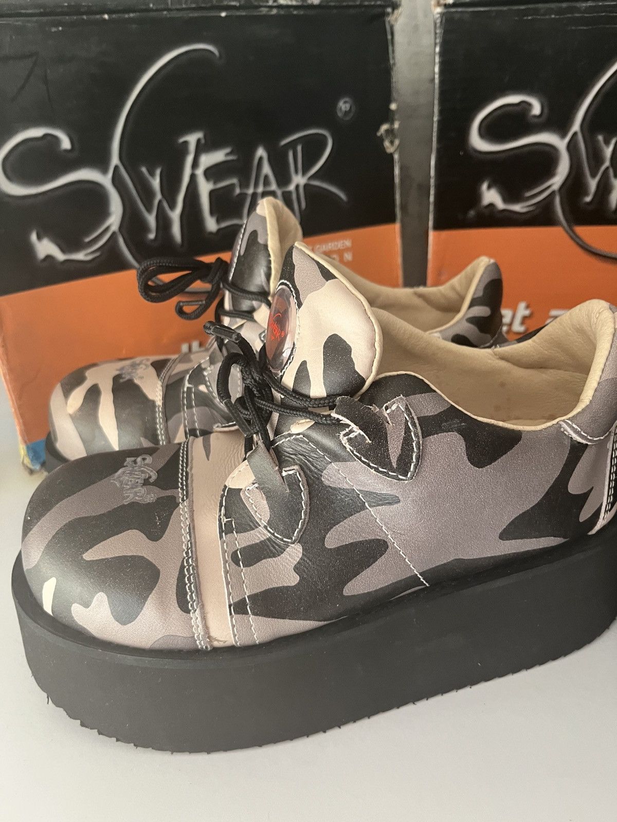 SWEAR London Swear alternative white camo Size US 10 / EU 43 - 4 Thumbnail
