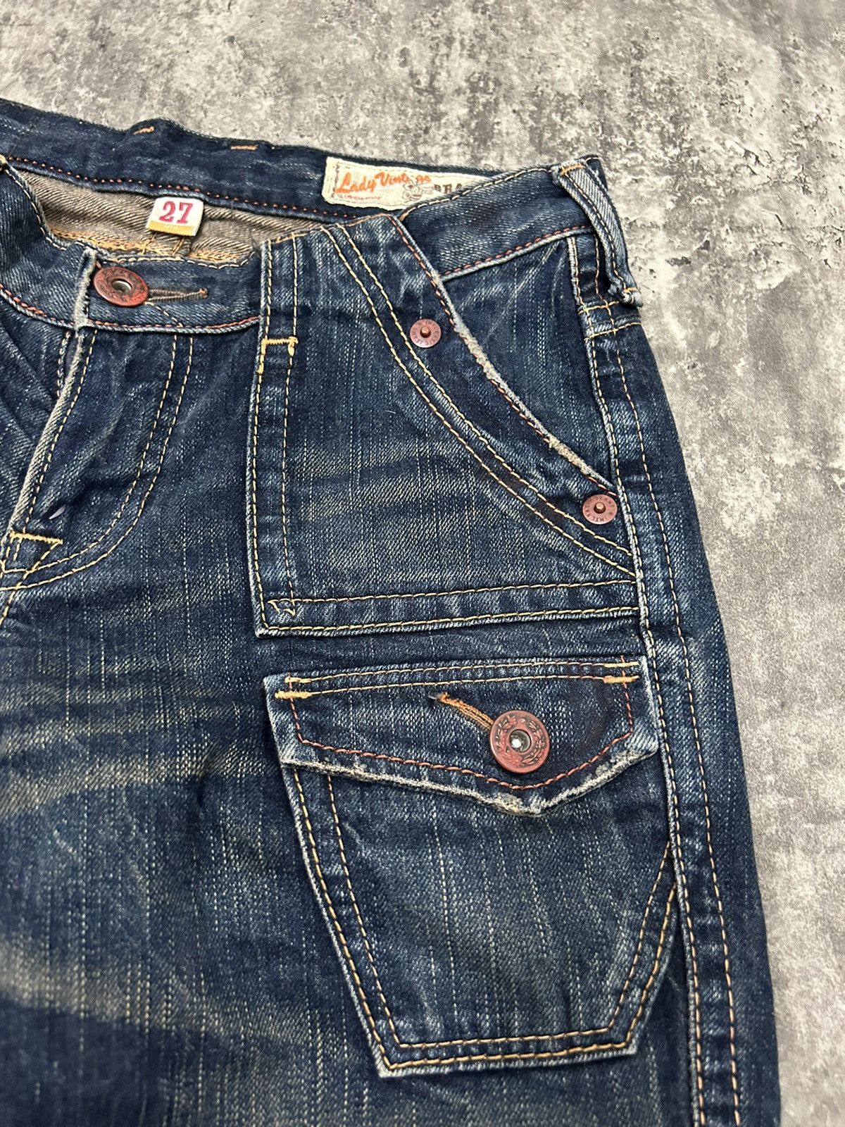 If Six Was Nine × Japanese Brand × Tornado Mart Vintage Brapers Front Pocket Flare Jeans Size US 29 - 7 Thumbnail