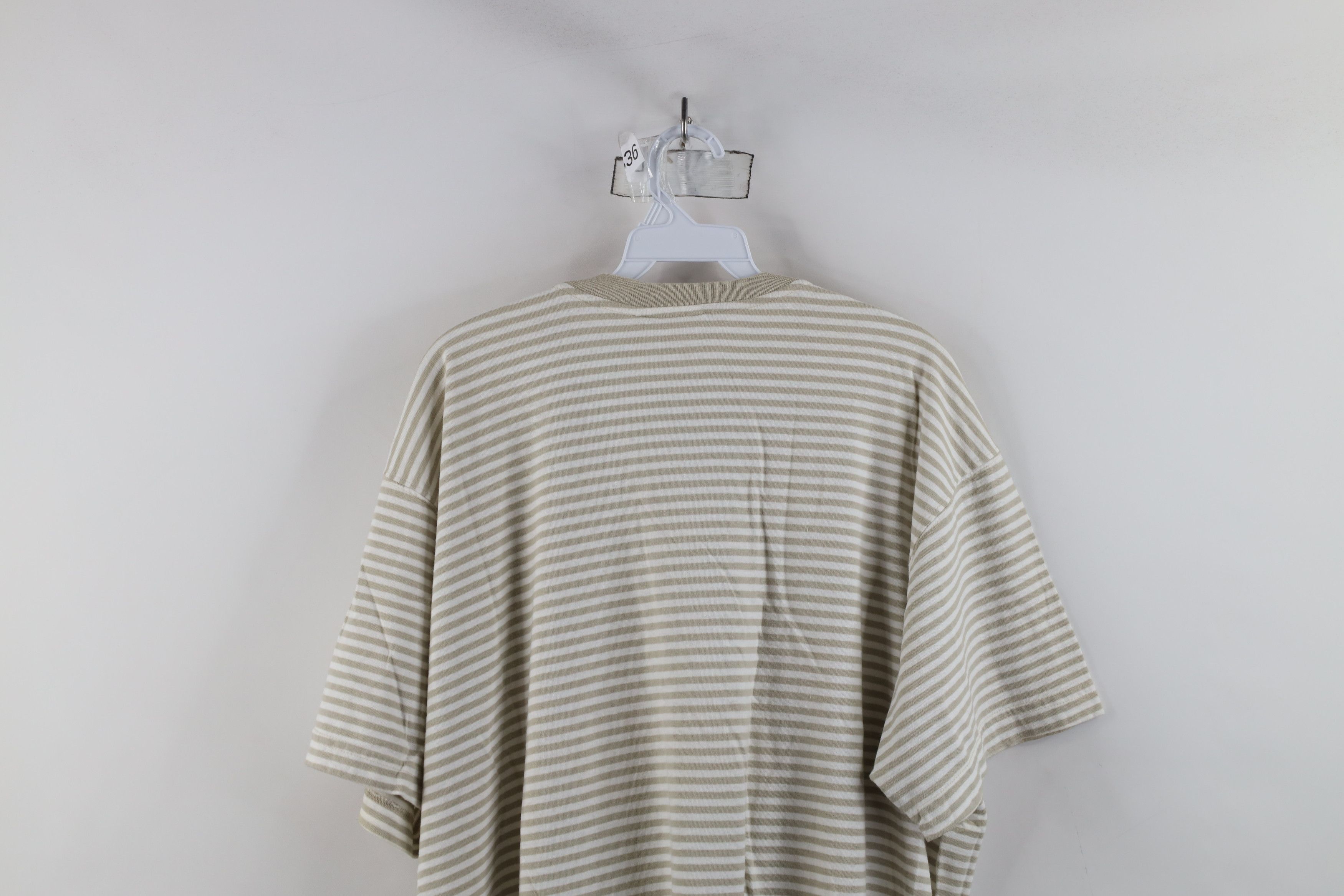 Vintage Vintage 90s Streetwear Blank Striped Short Sleeve T-Shirt Size 3XL / US 20-22 - 8 Thumbnail