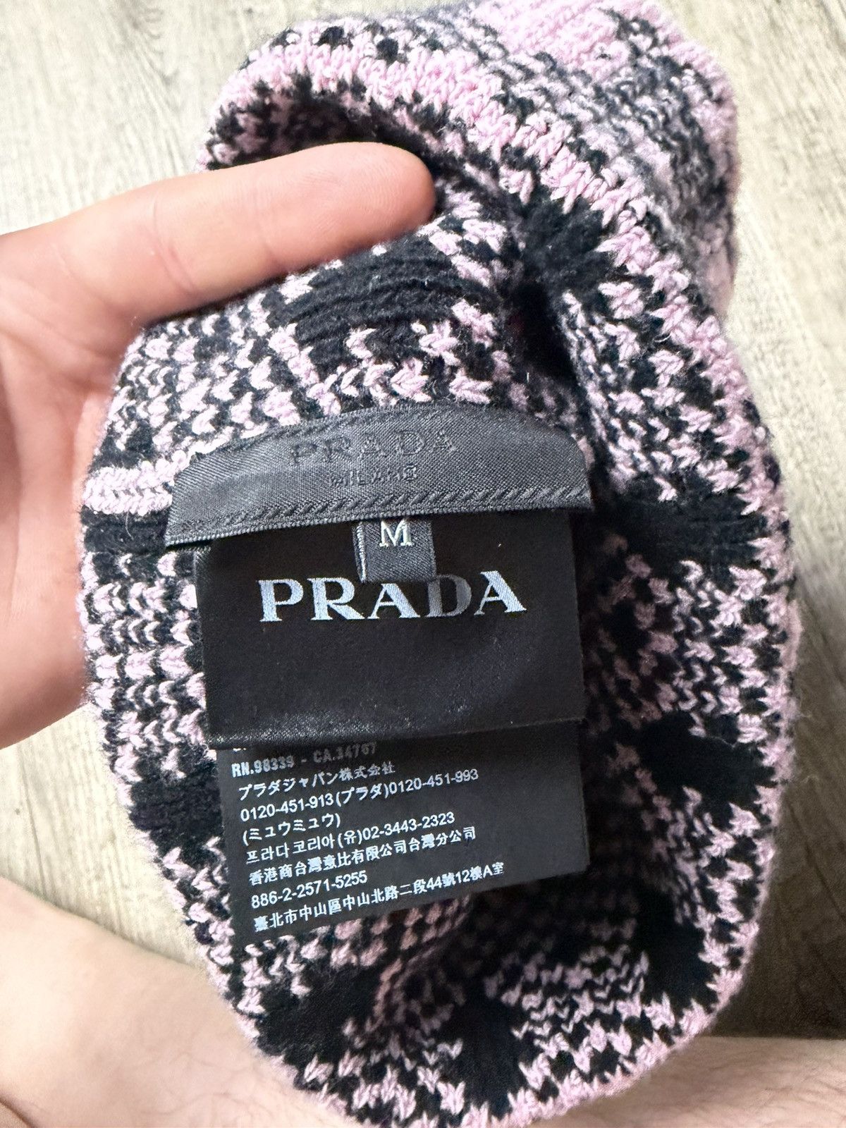 Prada Prada raf simons triangle 2021-22 Beanie Size ONE SIZE - 3 Thumbnail