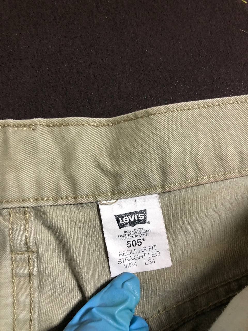 Levi's Vintage 505 Levi's Beige Tan Denim Shorts Grunge 90s . Size US 34 / EU 50 - 2 Thumbnail