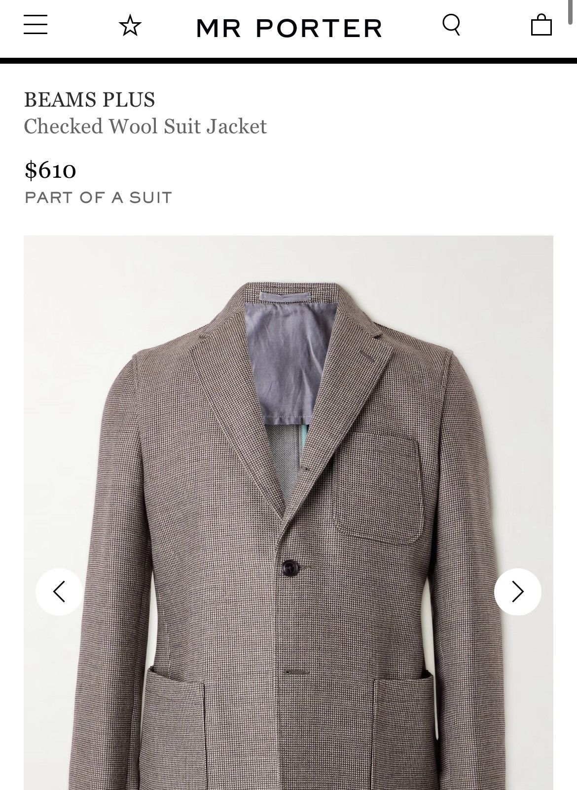 beams plus 23ss 4b blazer wool tailored