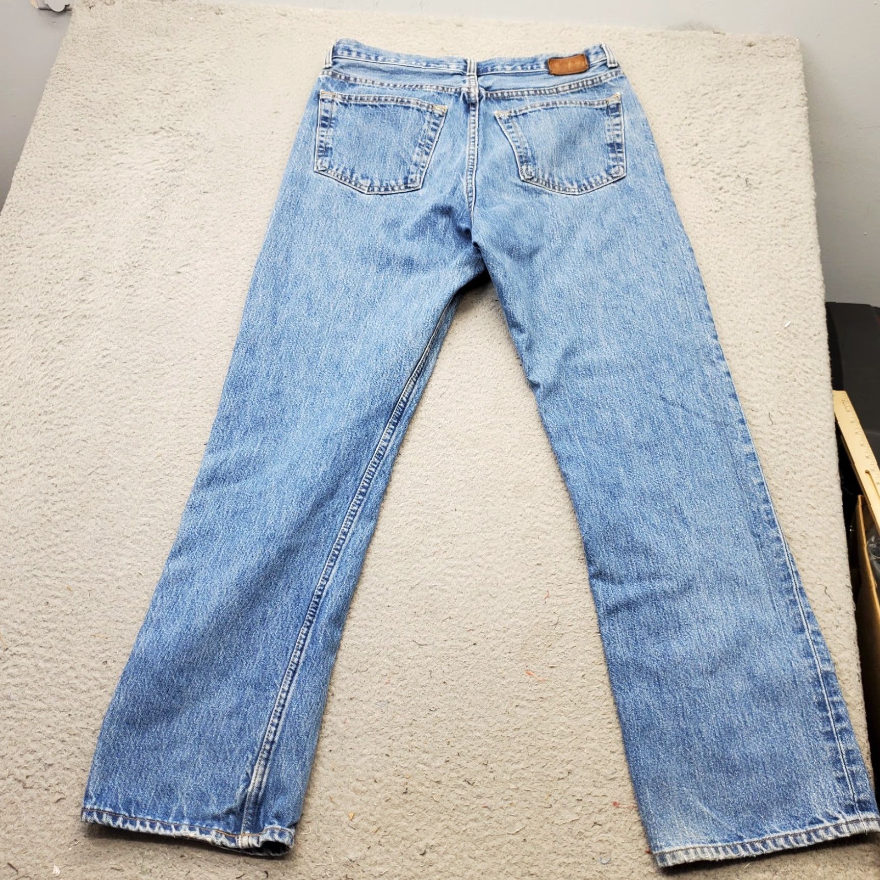 Gap GAP Mens Jeans 33x32 Blue Denim Mid Rise Straight Streetwear Outdoor Size US 33 - 2 Thumbnail