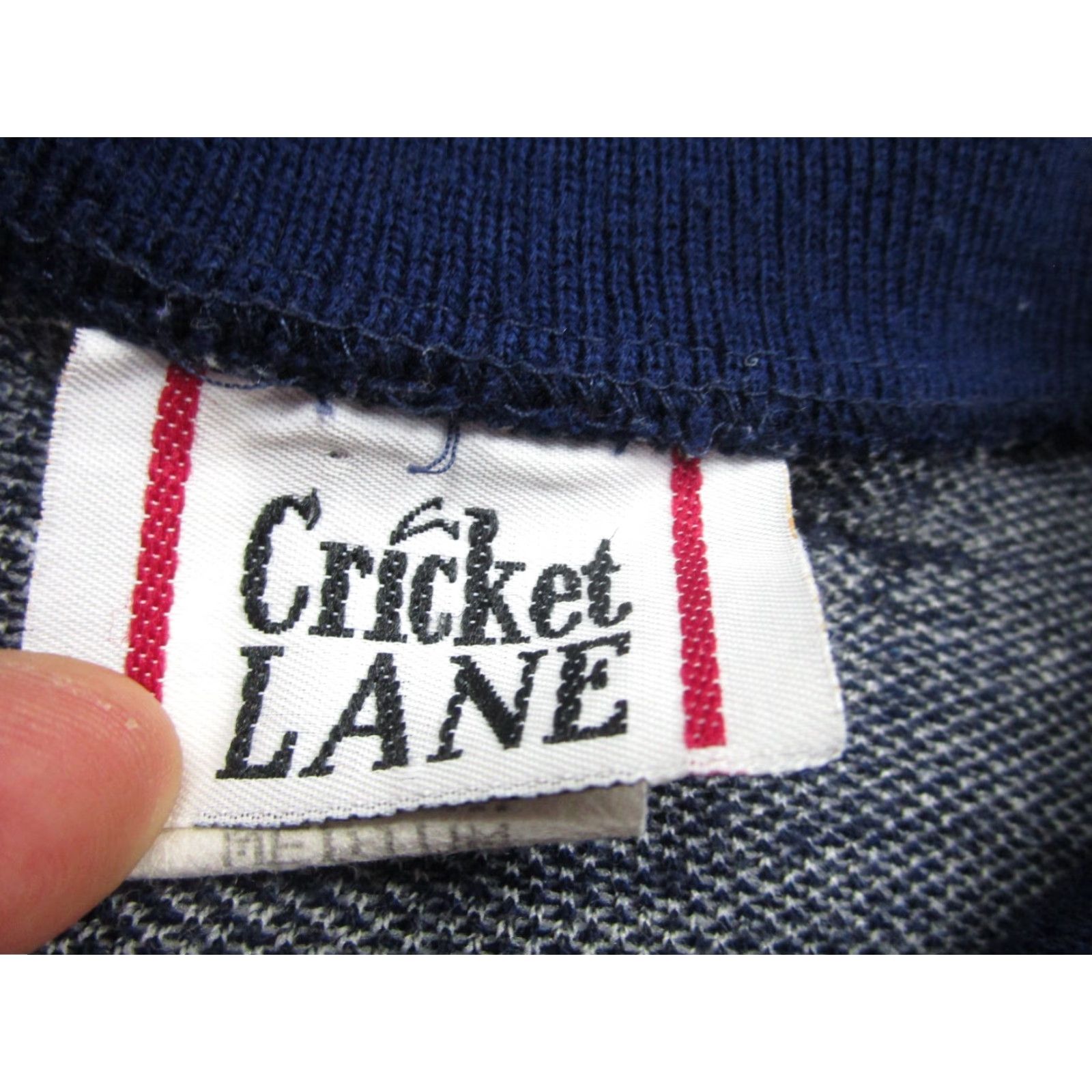 Vintage VINTAGE Cricket Lane Cardigan Sweater Womens M Gray Geometric 90s 80s Knit Crew Neck Button Missing Size M / US 6-8 / IT 42-44 - 5 Thumbnail