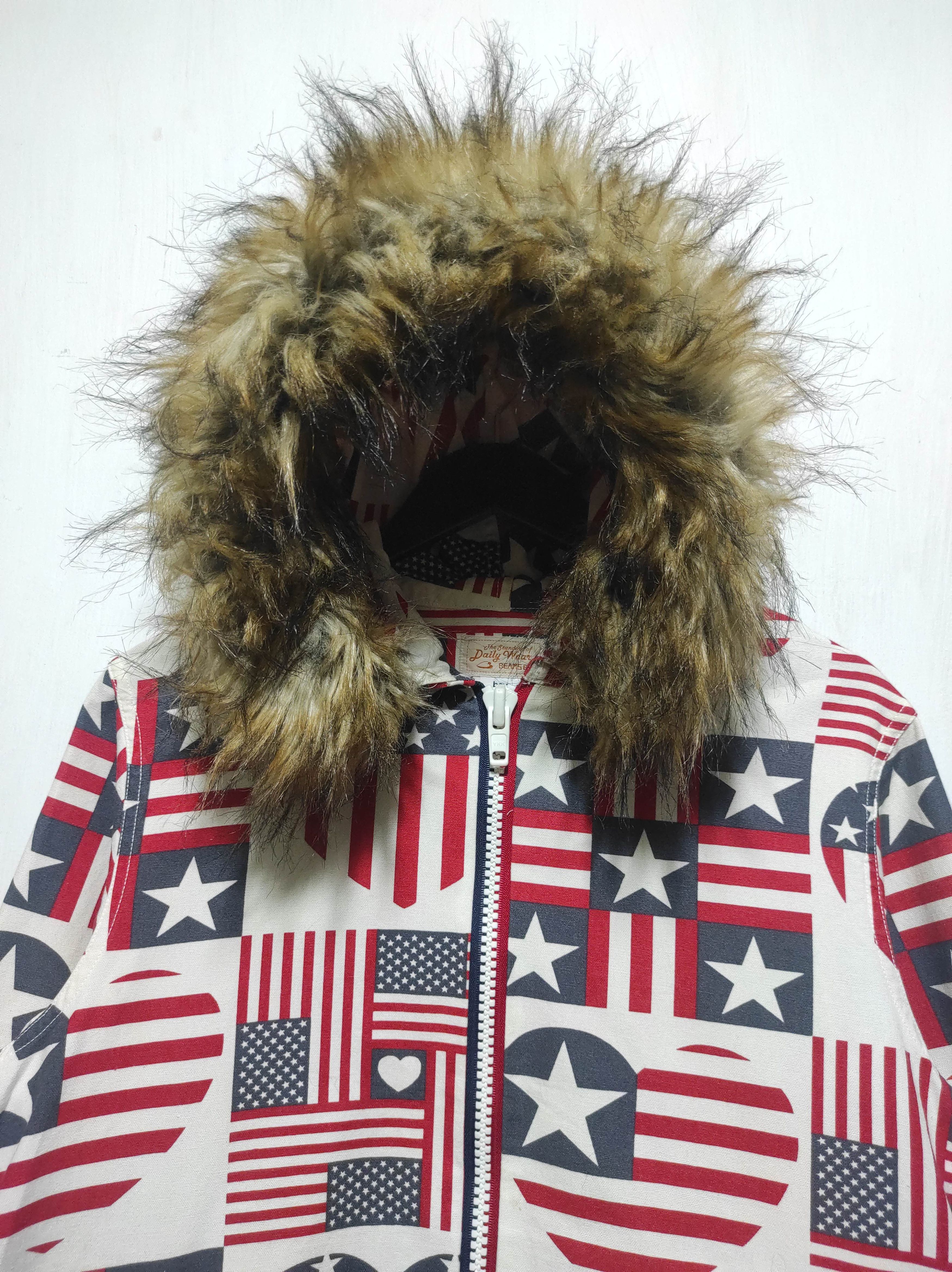 Beams Plus Beams Boy America Flag Fur Hoodie IfSixWasNine LGB style Size US S / EU 44-46 / 1 - 3 Thumbnail