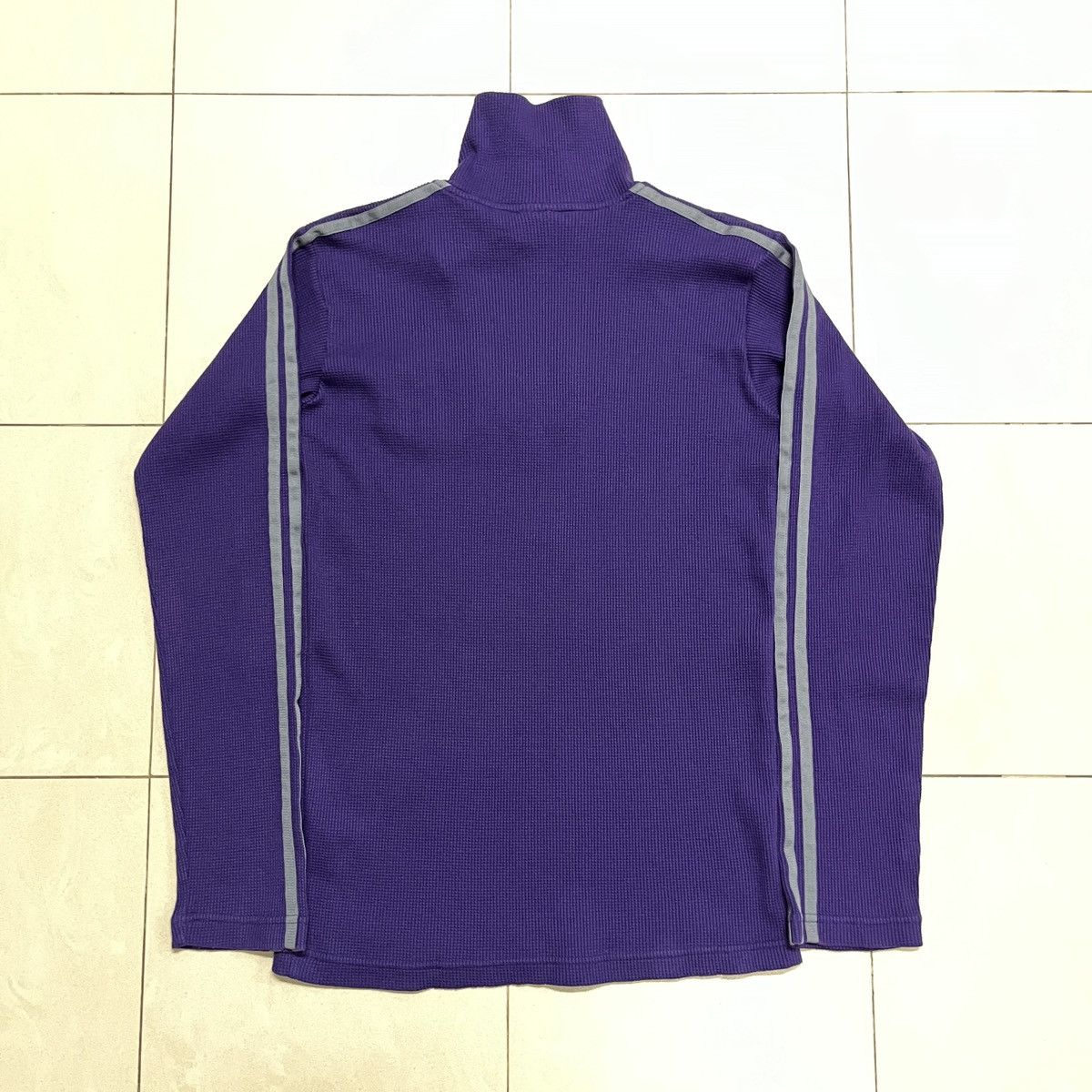 Adidas × Vintage Vintage Adidas 3 Stripes Patches Waffle Tracktop Size US S / EU 44-46 / 1 - 12 Thumbnail