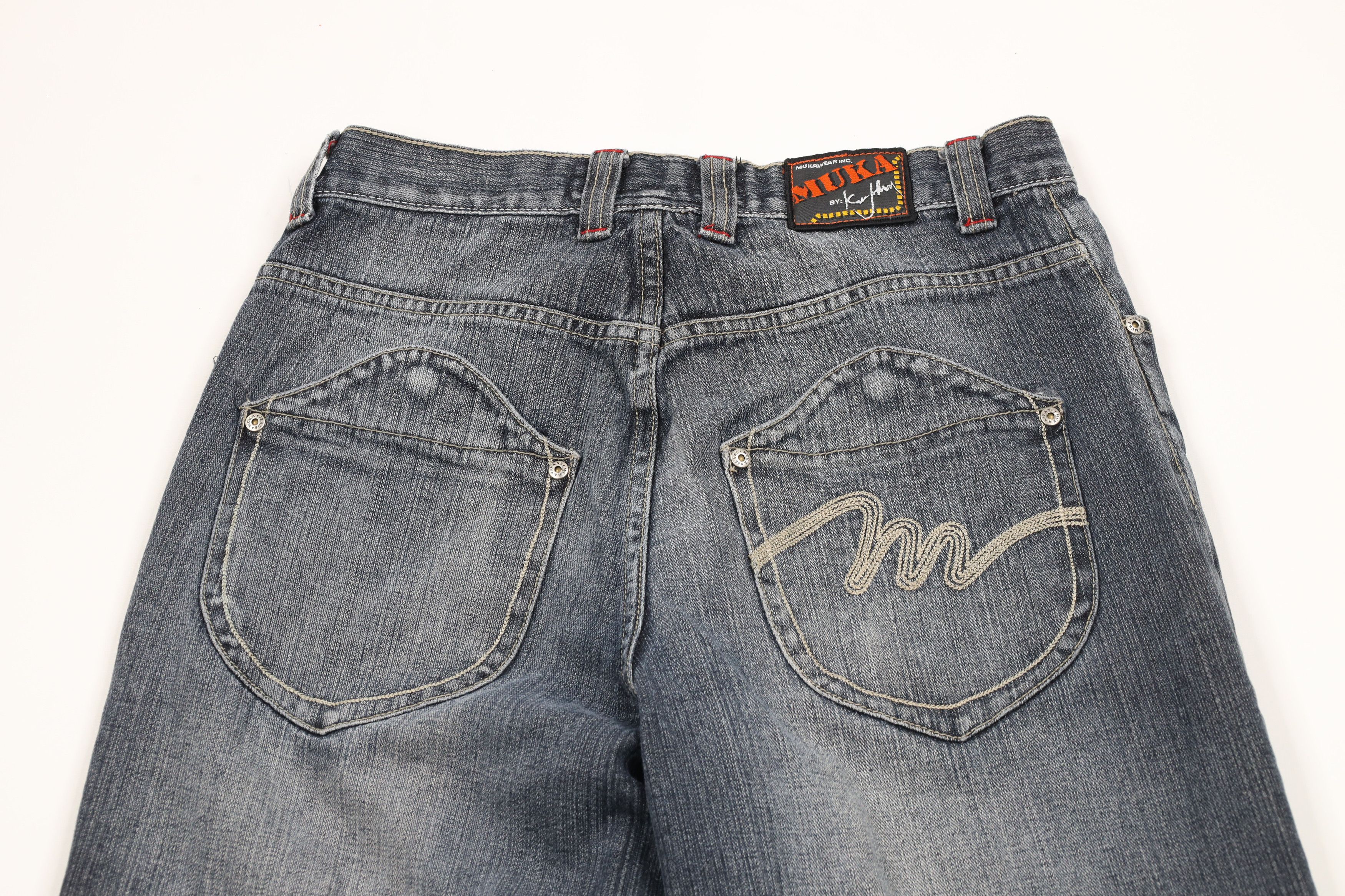 Vintage Vintage 90s Y2K Streetwear Wide Leg Skateboard Rave Jeans Size US 32 / EU 48 - 9 Thumbnail