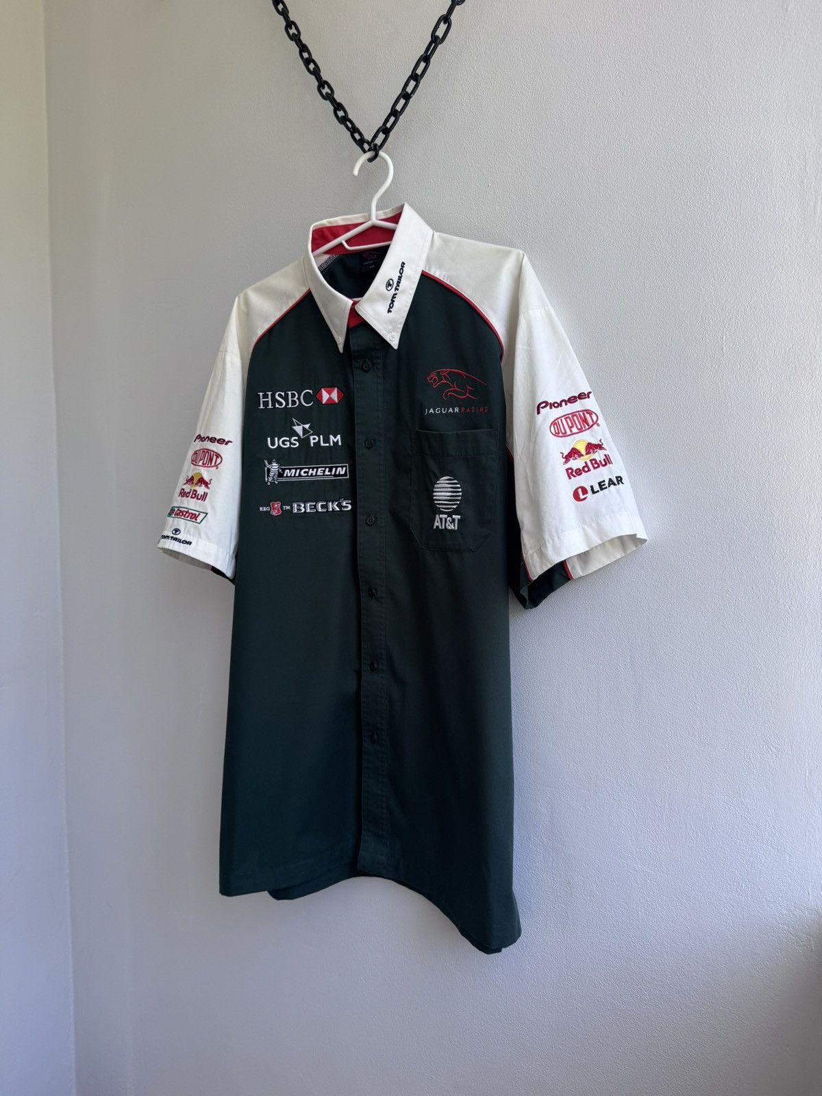 Formula 1 Jaguar Racing 2003 HSBC Formula 1 F1 Racing Button Up Shirt Size US XXL / EU 58 / 5 - 2 Thumbnail