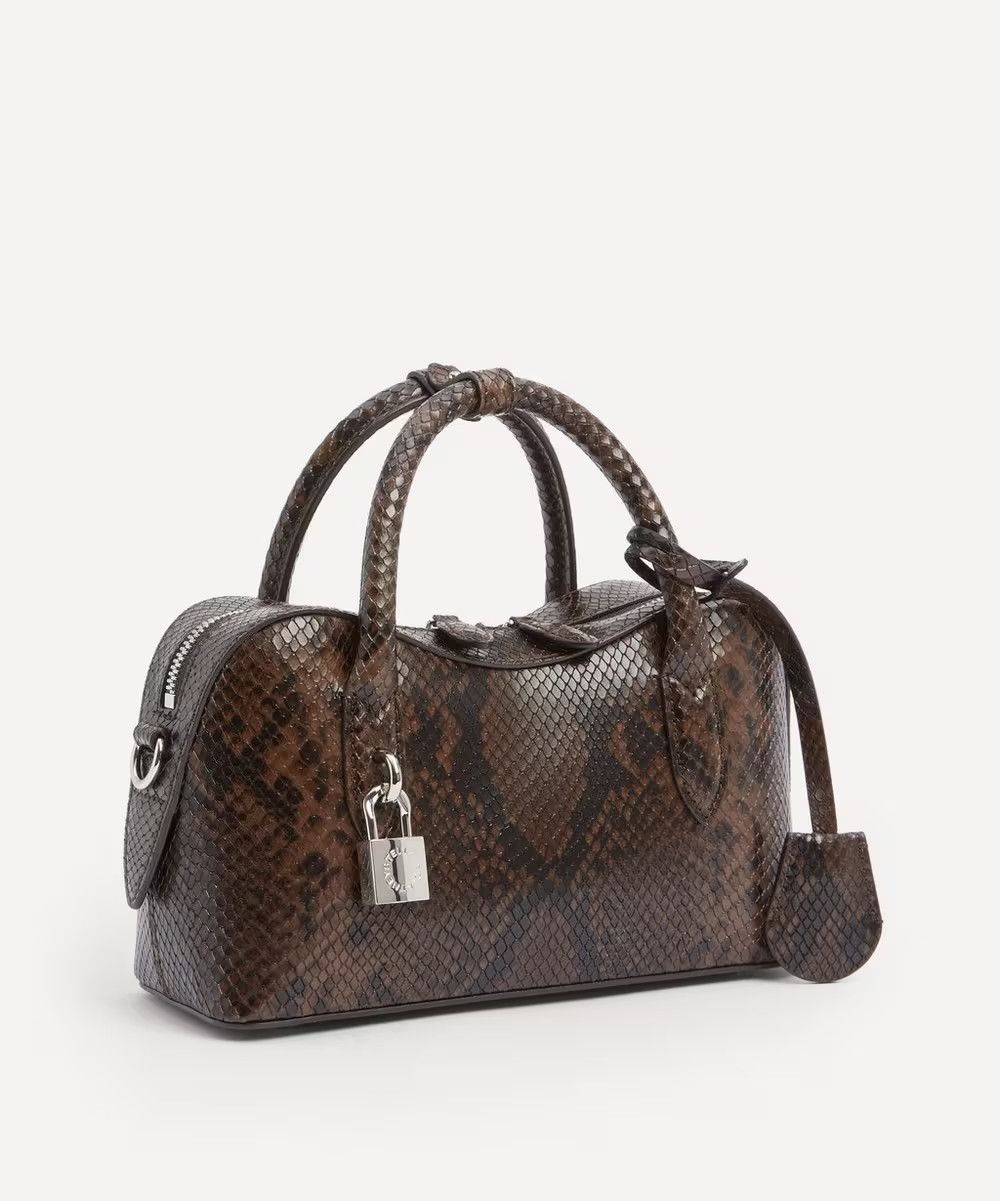 Stella McCartney os11x1225 Size: OS / Ryder Snake Embossed Small Bag in Brown Size ONE SIZE - 3 Thumbnail
