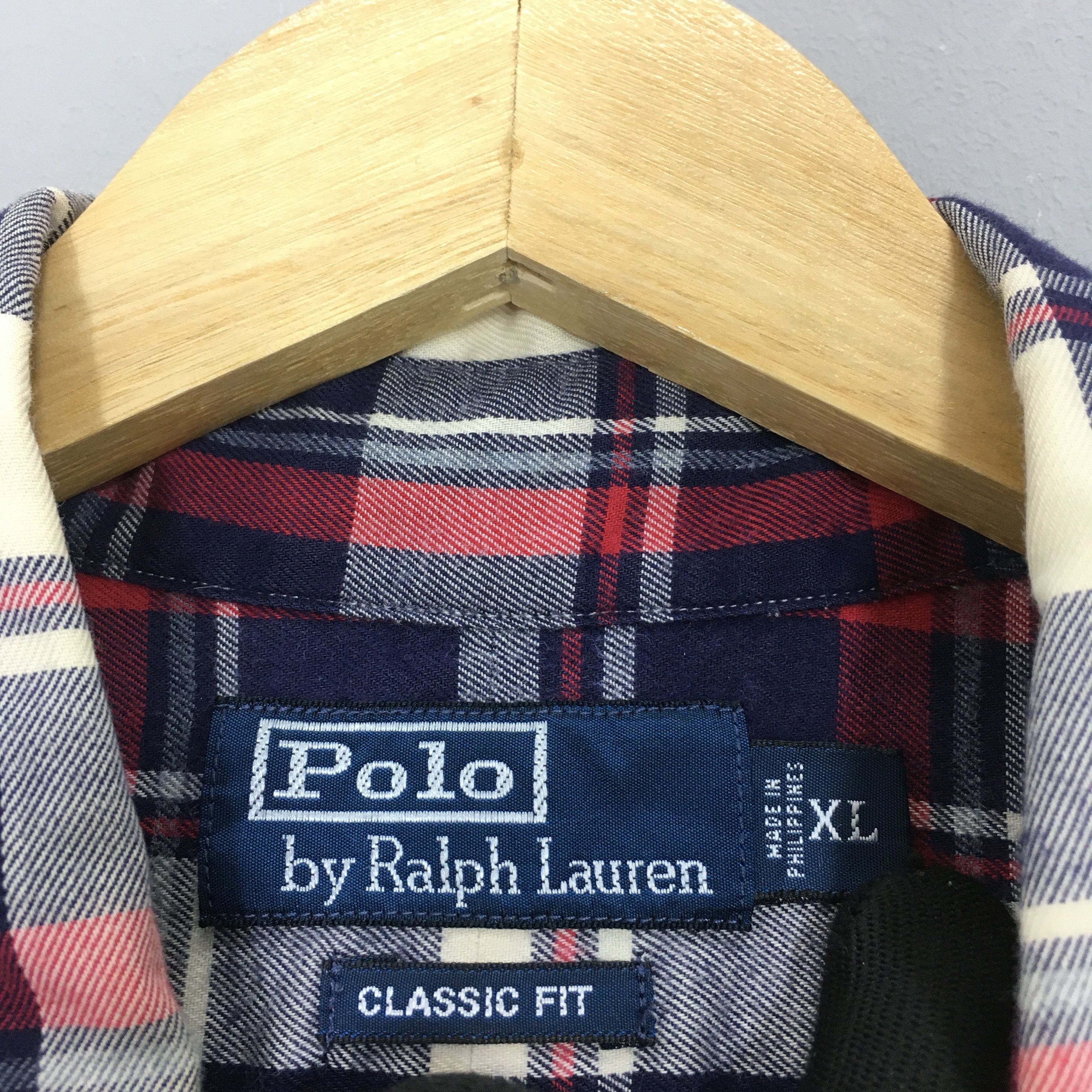 Polo Ralph Lauren × Ralph Lauren × Vintage Vintage Polo Ralph Lauren Checkered Flannel Shirt XLarge Size US XL / EU 56 / 4 - 6 Thumbnail