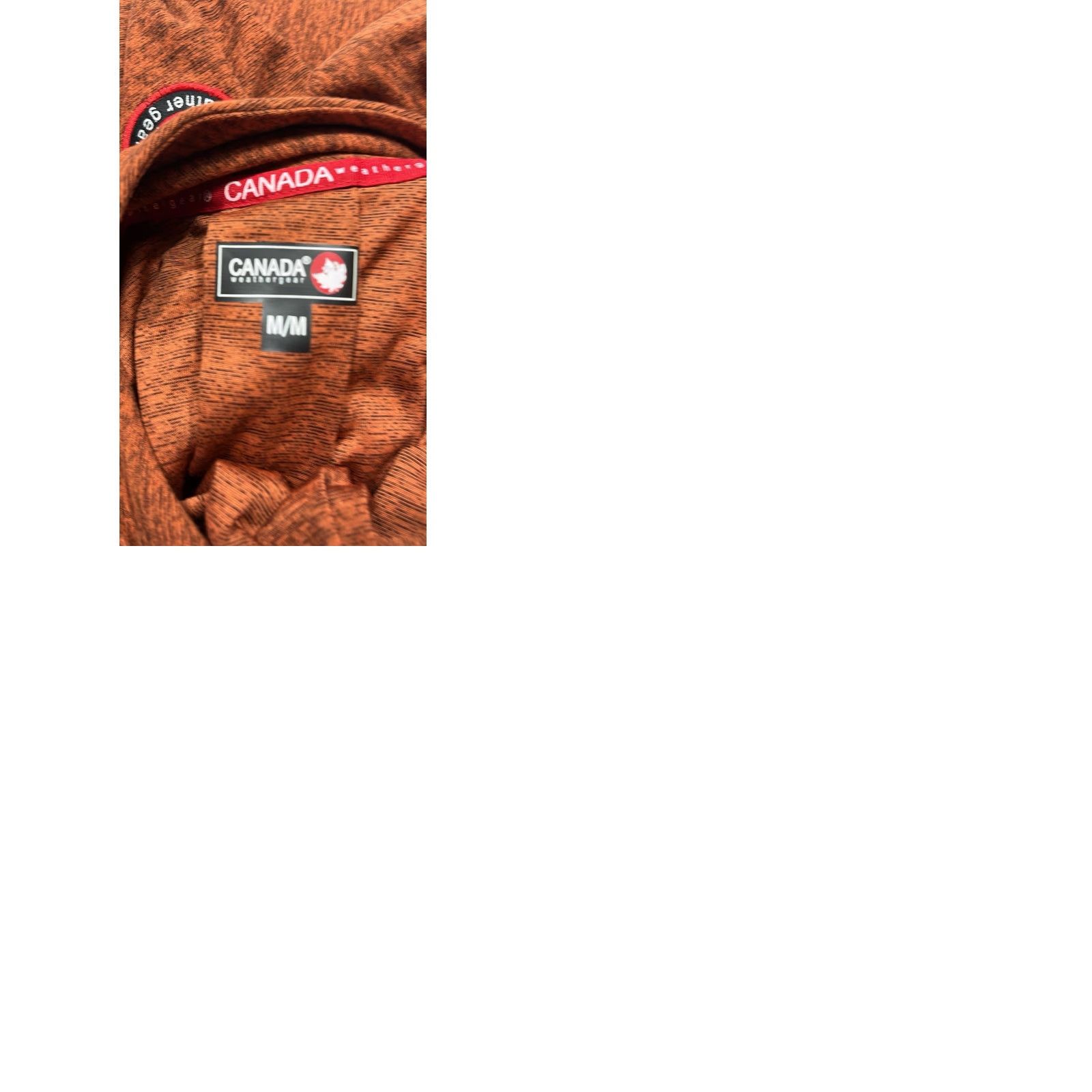 Vintage Canada Weather Gear Shirt M Brown Marled Mock Neck Pullover Cinch Tie Hem Logo Arm Patch Women's Long Sleeve Athletic Regular Size M Size M / US 6-8 / IT 42-44 - 9 Thumbnail