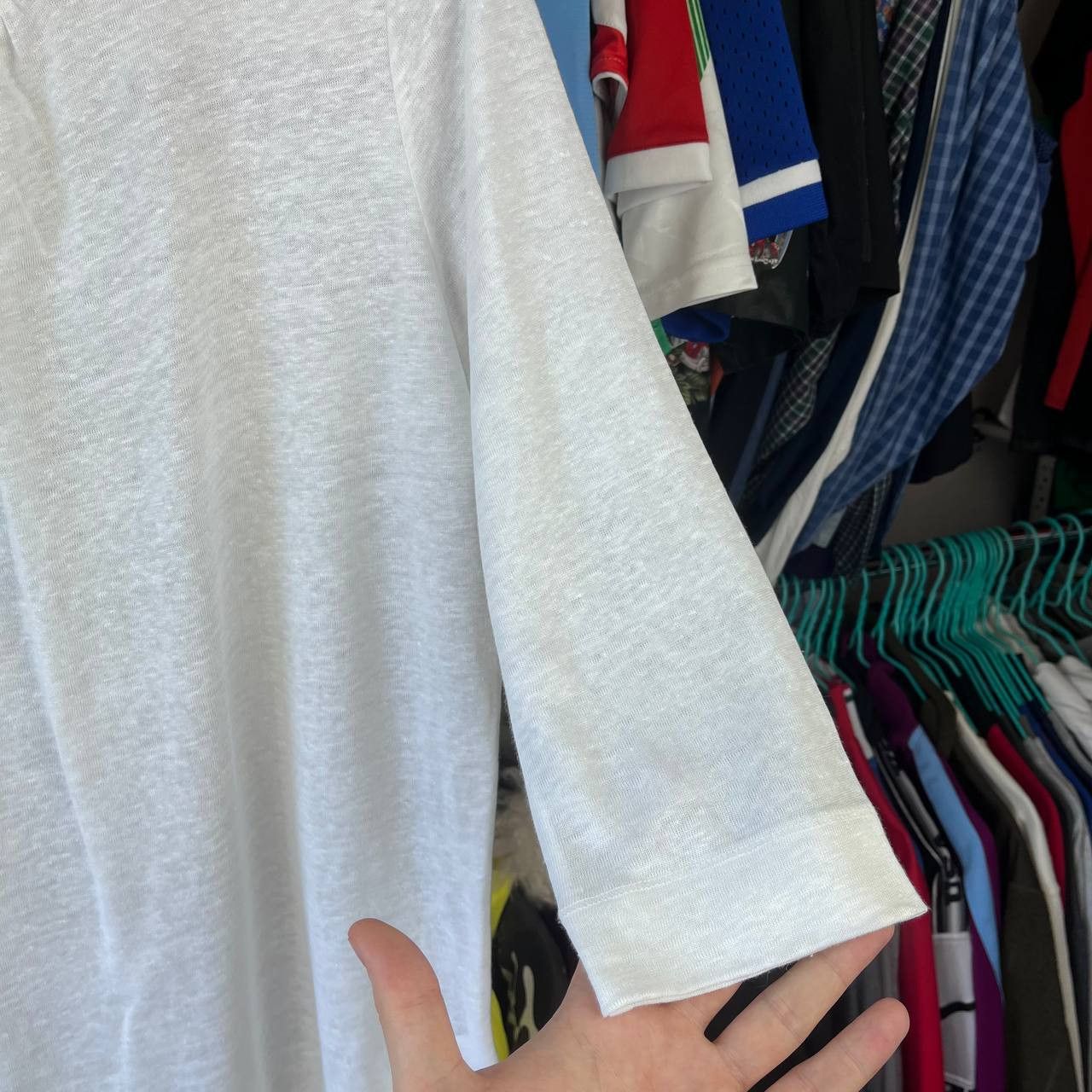 Escada Sport ESCADA Sport Linen/Silk White Blouse Top Shirt Size M Size M / US 6-8 / IT 42-44 - 5 Thumbnail