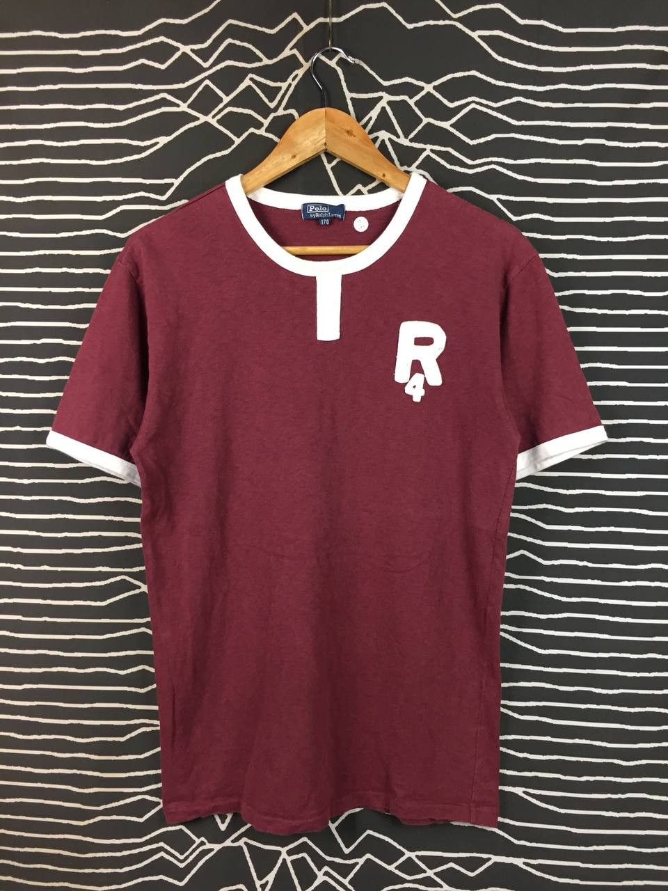 Polo Ralph Lauren Vtg Polo Ralph Lauren R4 Logo Retro Ringer Tee Size 170 Size US M / EU 48-50 / 2 - 1 Thumbnail