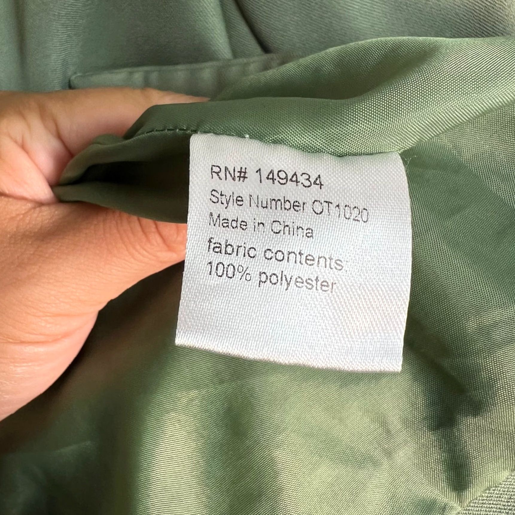 Vintage French Mauve Double-Breasted Blazer Small Sage Green Polyester Womens Size S / US 4 / IT 40 - 4 Thumbnail