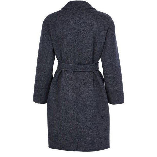 Max Mara MAX MARA Carnia Belted Blue Wool Long Coat New & Authentic ( Size M / US 6-8 / IT 42-44 - 2 Thumbnail