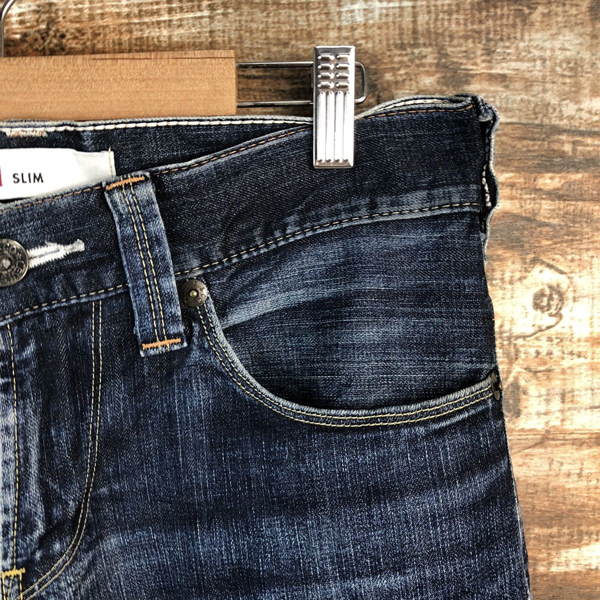 Levi's DLL Levis 511 Slim Fit Blue Denim Pants #C125 Size US 30 / EU 46 - 8 Thumbnail