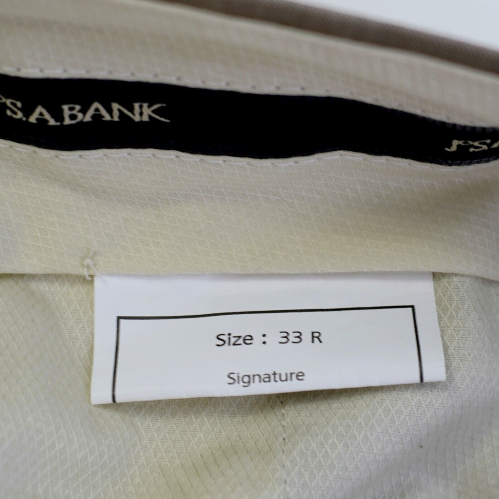 Jos. A. Bank Jos A Bank Tailored Fit Signature Wool Tan 34/32 Dress Pants Size 34R - 8 Thumbnail