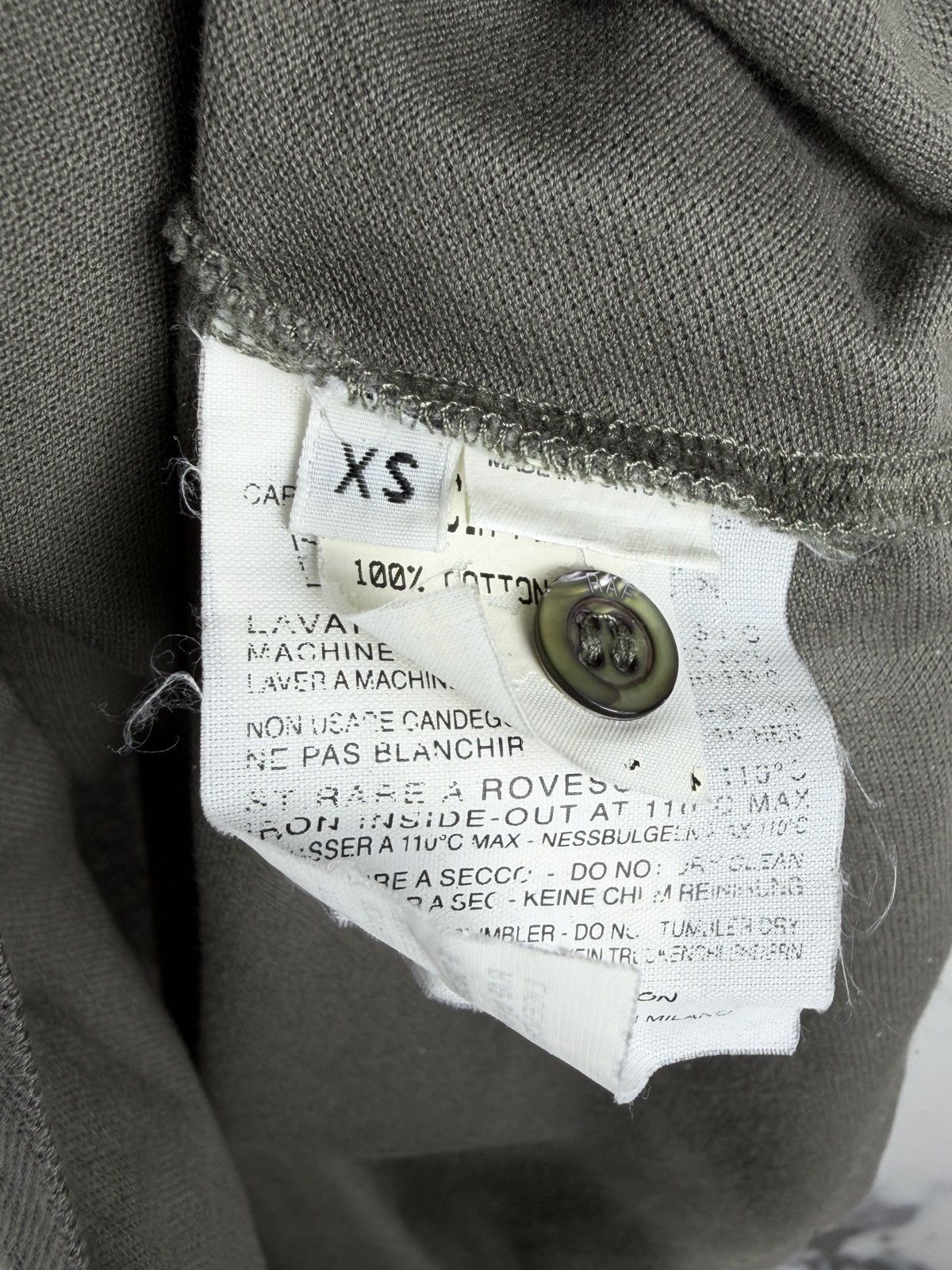 Raf Simons Raf By Raf Simons Sleeve Embroidered Button Polo Shirt Size US XS / EU 42 / 0 - 6 Thumbnail