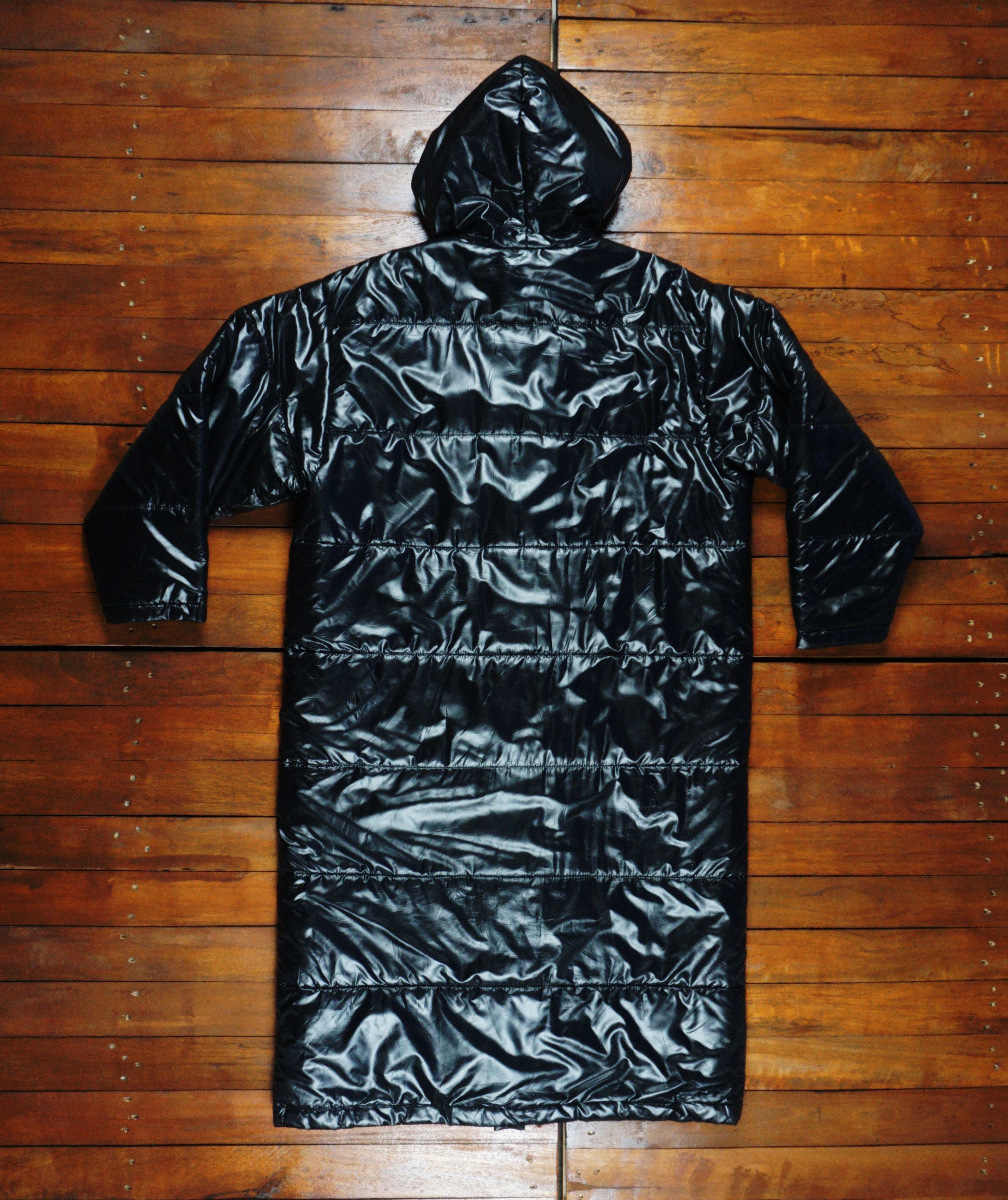 Adidas × Descente Vintage Trefoil Hoodie Black Nylon Snap Button Puffer Coat Size US M / EU 48-50 / 2 - 2 Thumbnail