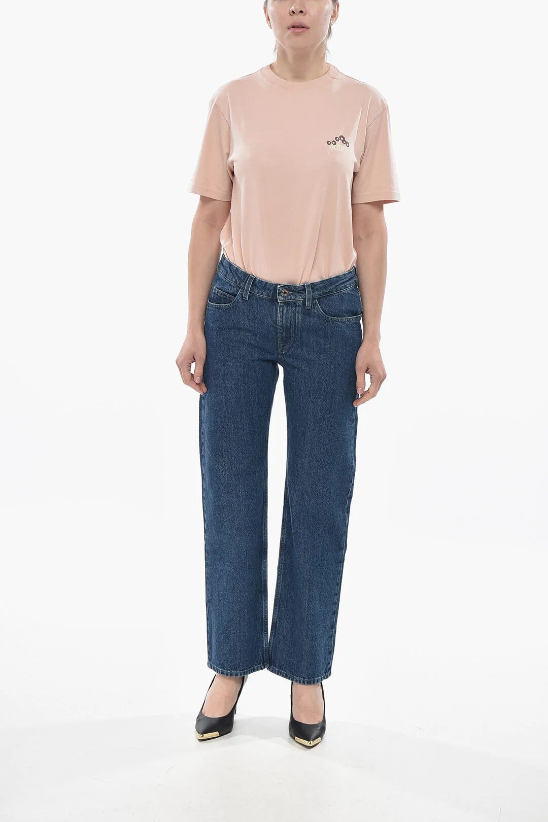 Off-White og1mm0426 Slim-Fit Dark Wash Straight-Leg Jeans in Blue Size 28" / US 6 / IT 42 - 4 Thumbnail