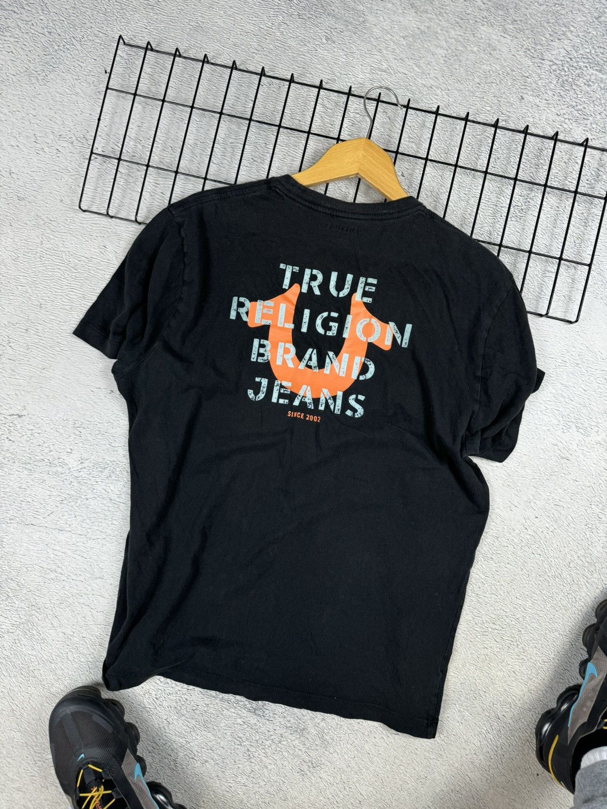 True Religion × Vintage True Religion Center Logo T Shirt SK8 y2k streetwear XL size Size US XL / EU 56 / 4 - 2 Thumbnail